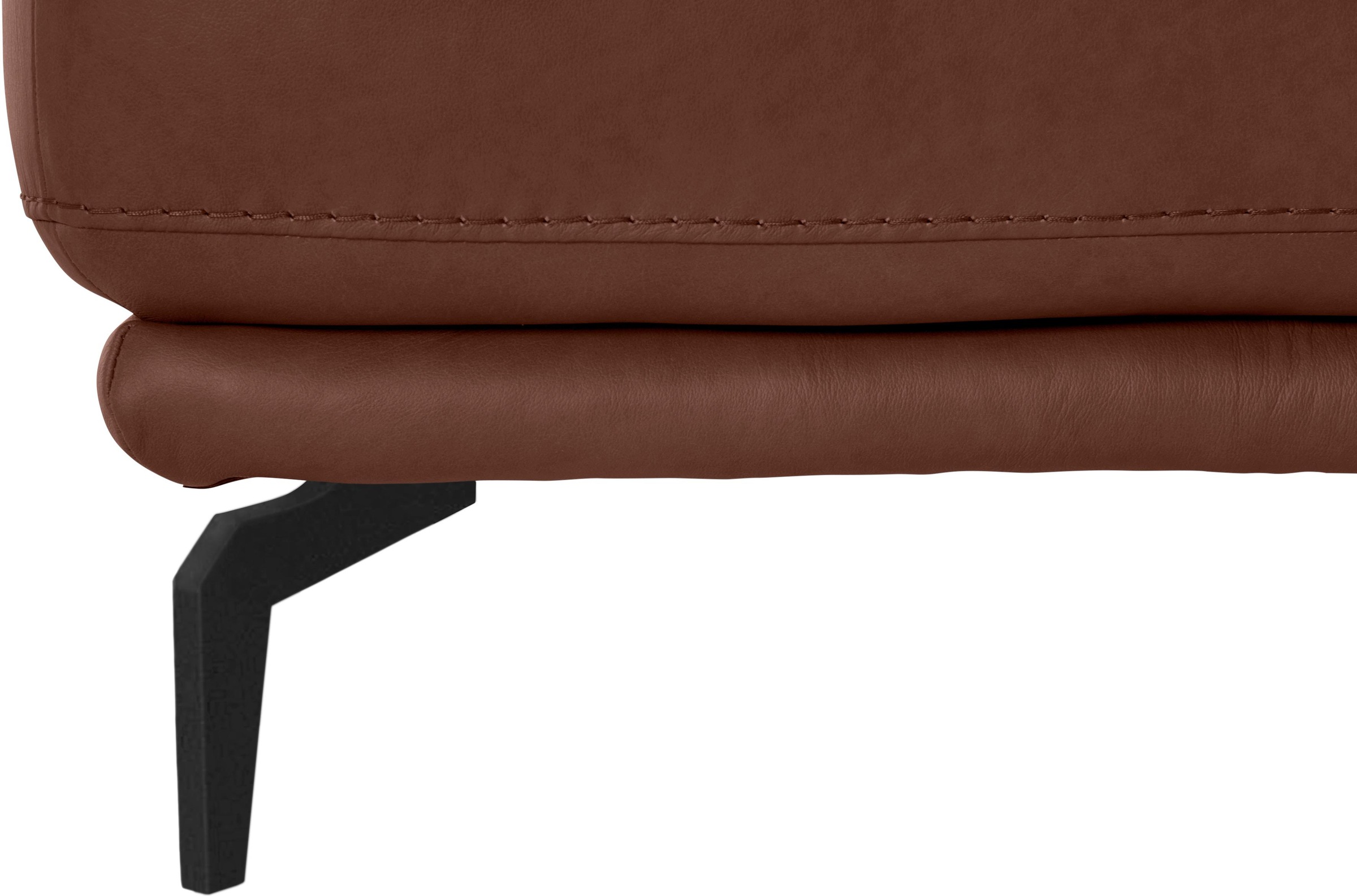 W.SCHILLIG Hocker »montanaa«, mit Metallfüßen in Schwarz pulverbeschichtet, Breite 71 cm