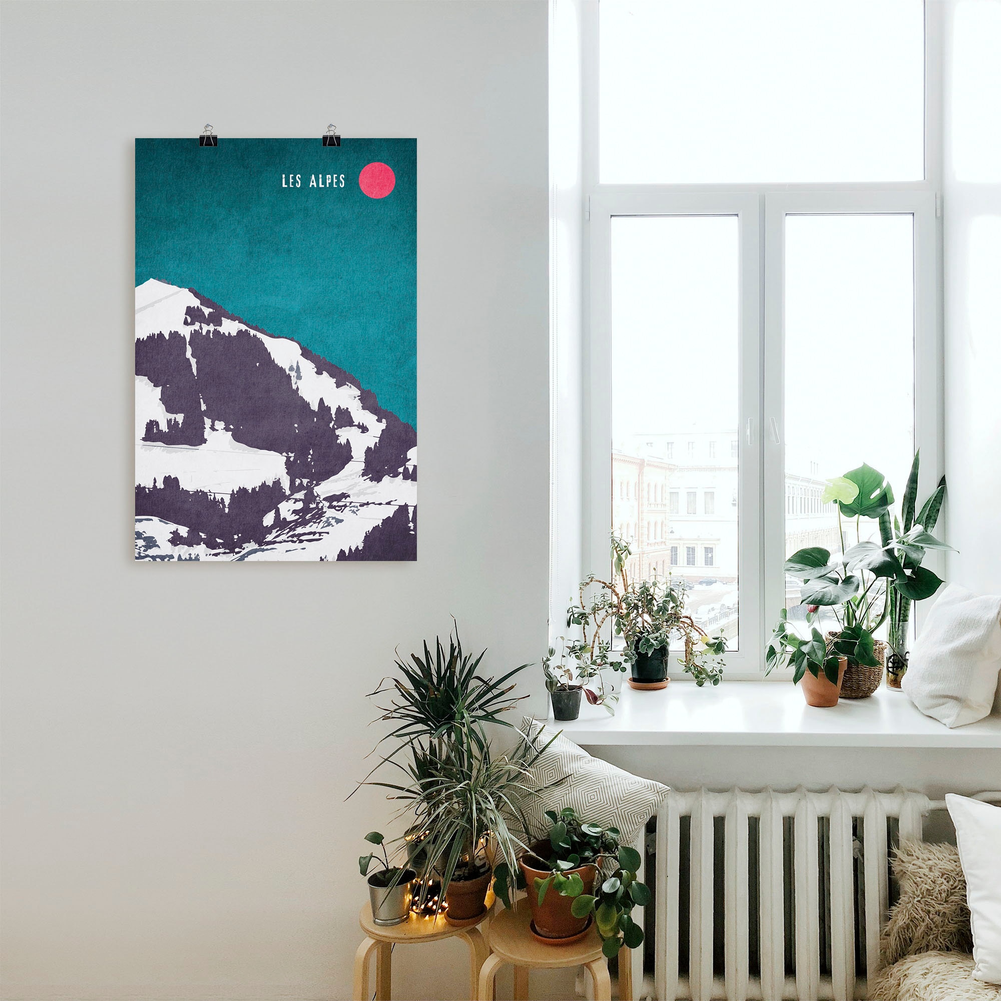 Artland Wandbild »Die Alpen«, Berge & Alpenbilder, (1 St.), als Alubild, Leinwandbild, Wandaufkleber oder Poster in versch. Größen
