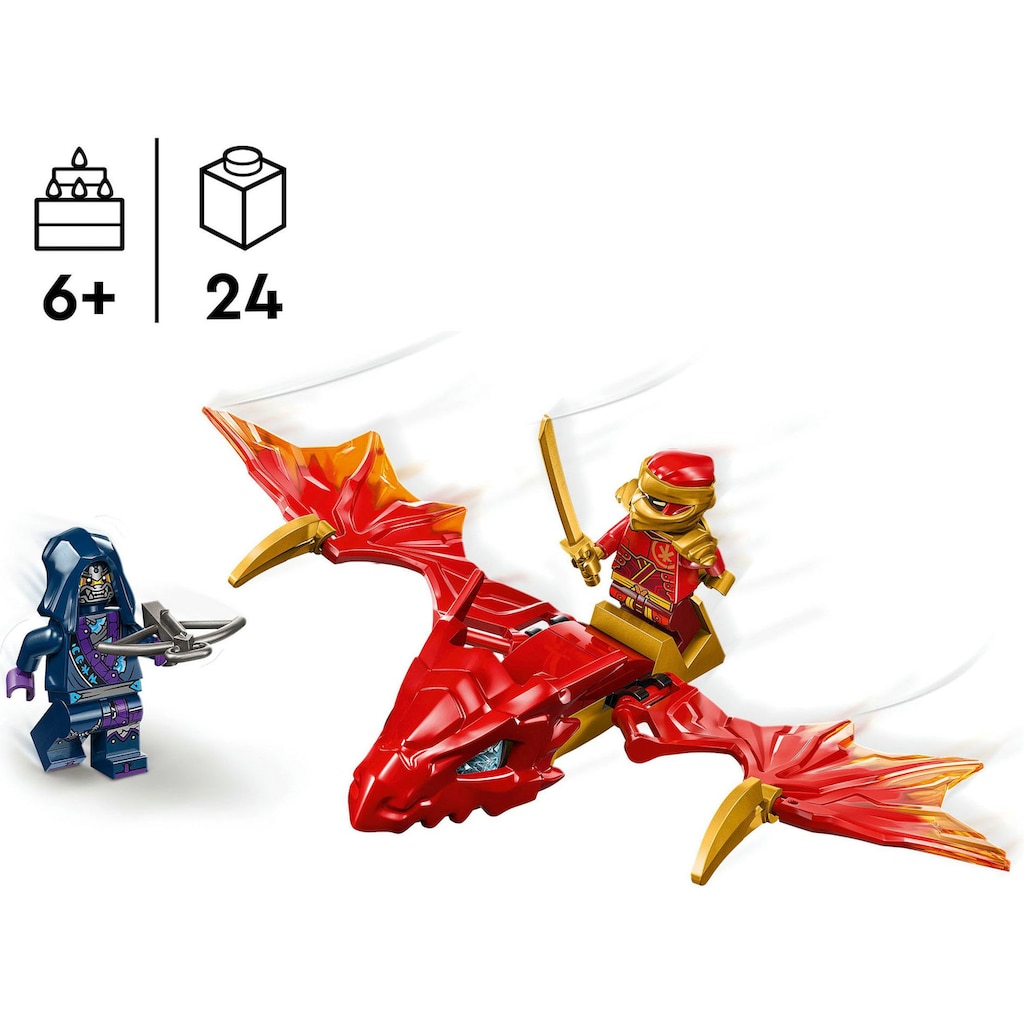 LEGO® Konstruktionsspielsteine »Kais Drachengleiter (71801), LEGO Ninjago«, (24 St.)