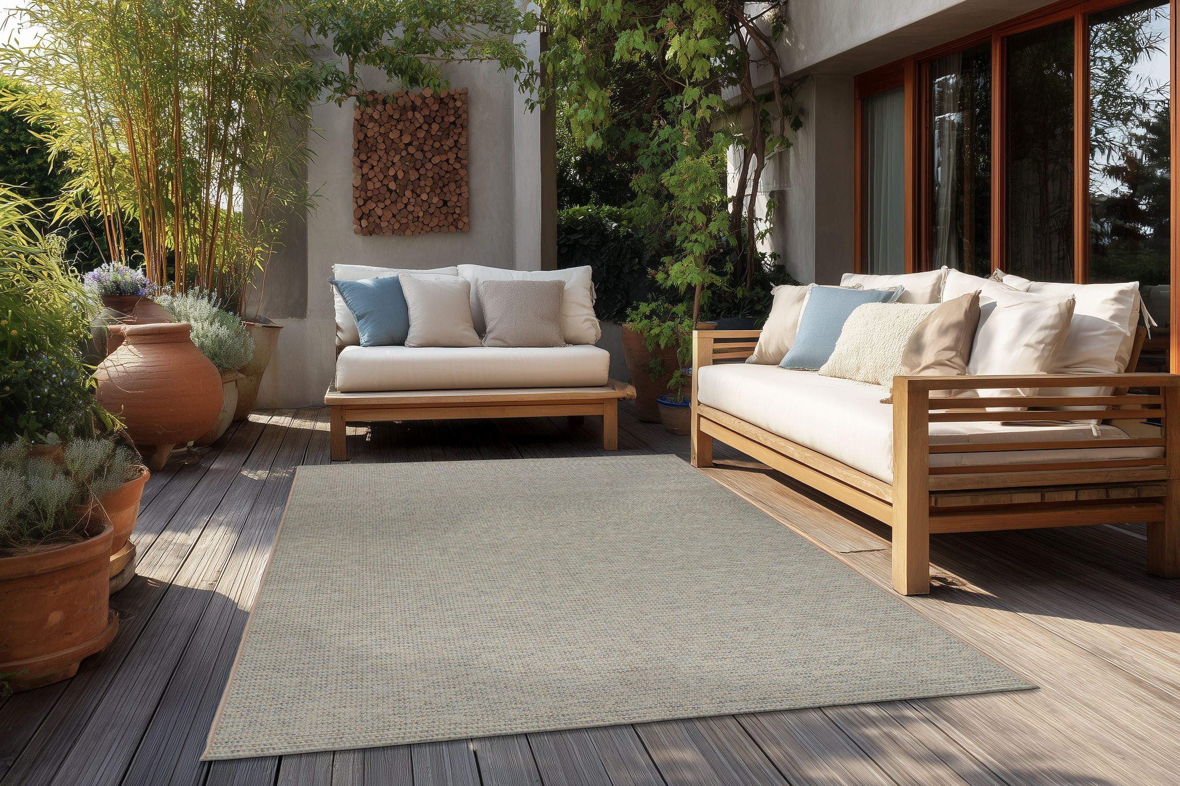 Kayoom Teppich »Tribal 225« rechteckig 6 mm Höhe Kurzflor, In -und Outdoor geeignet