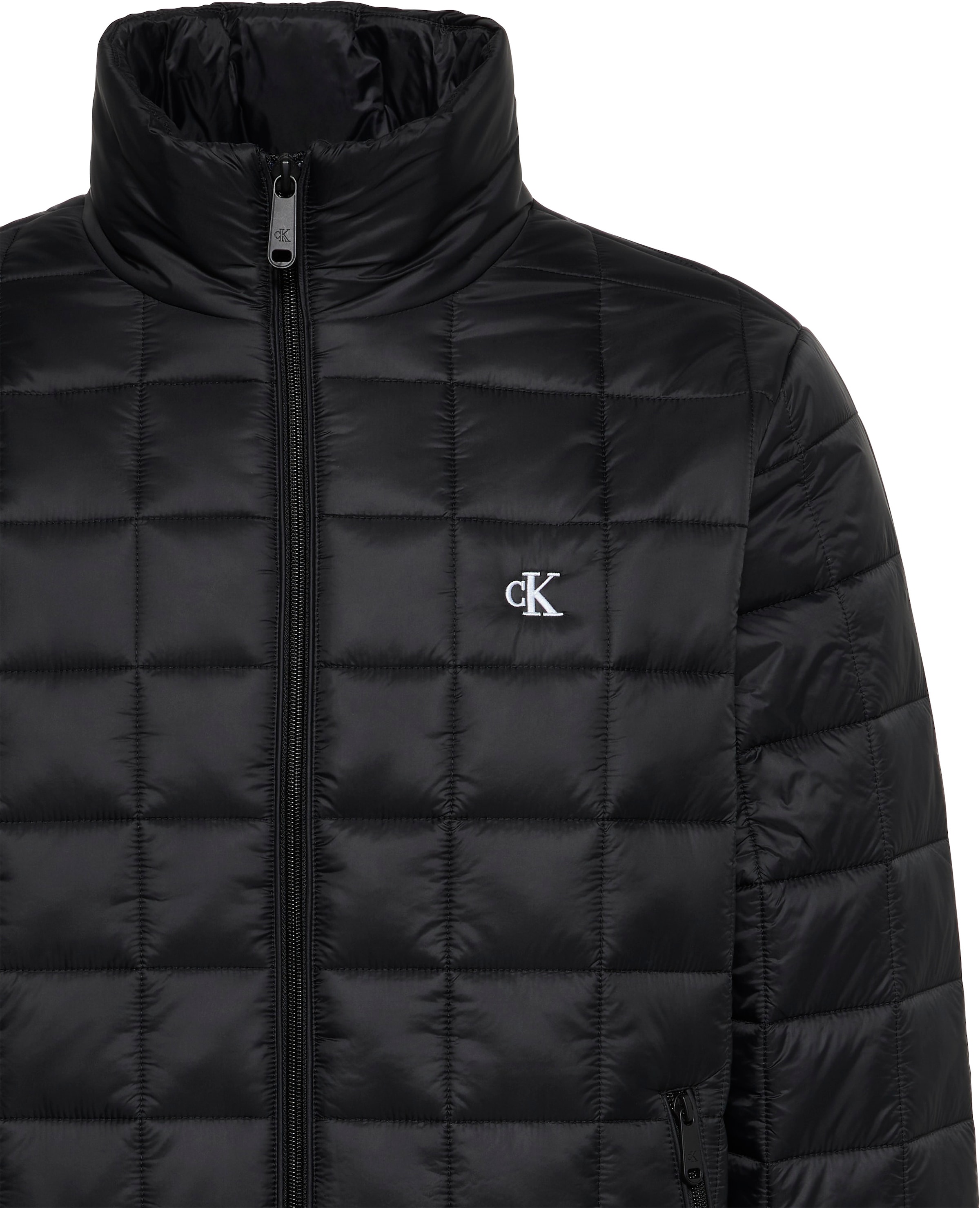 Calvin Klein Steppjacke Stehkragen, 2-Wege-Zipper, modische Steppung