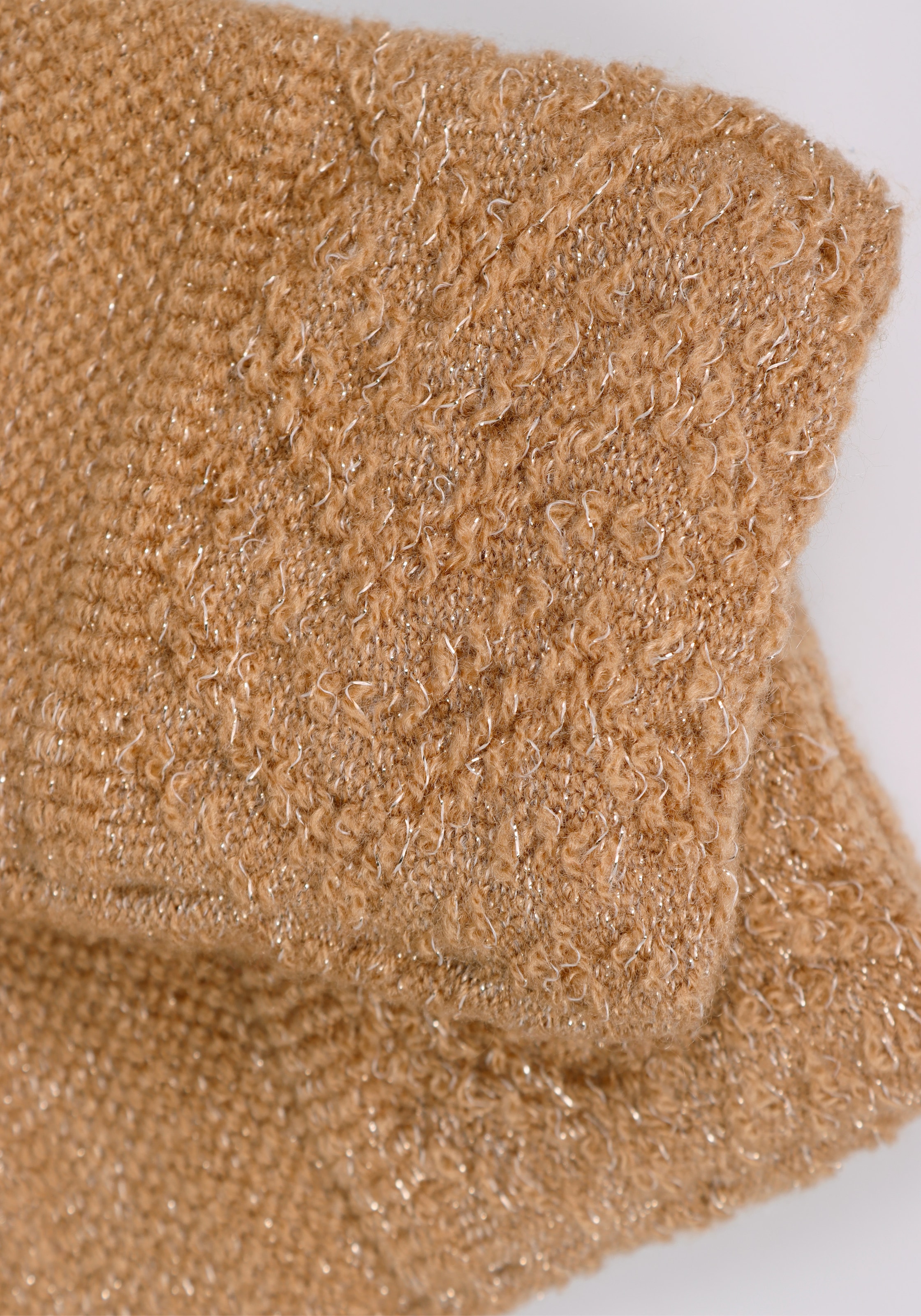 Capelli New York Strickhandschuhe 1 Paar,  dezenter Metallic-Schimmer, gemustert, hoch elastisch