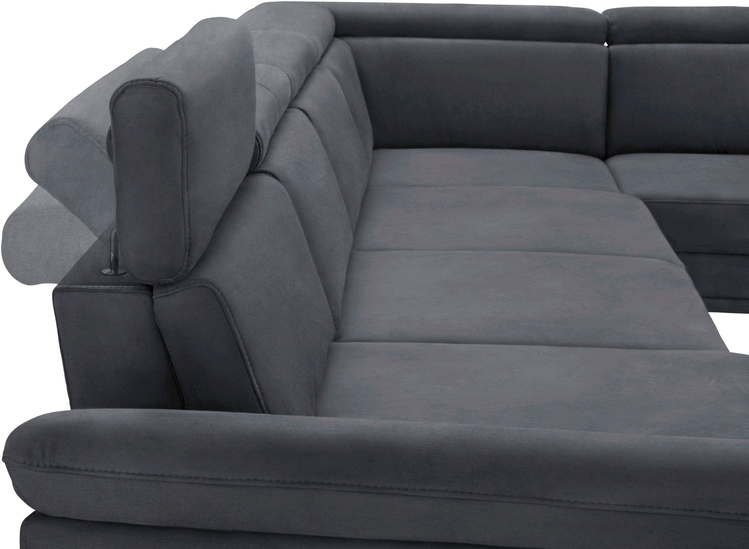 sit&more Wohnlandschaft »Scorpio U-Form«, inklusive Sitztiefenverstellung, mit Kopf- und Armteilverstellung