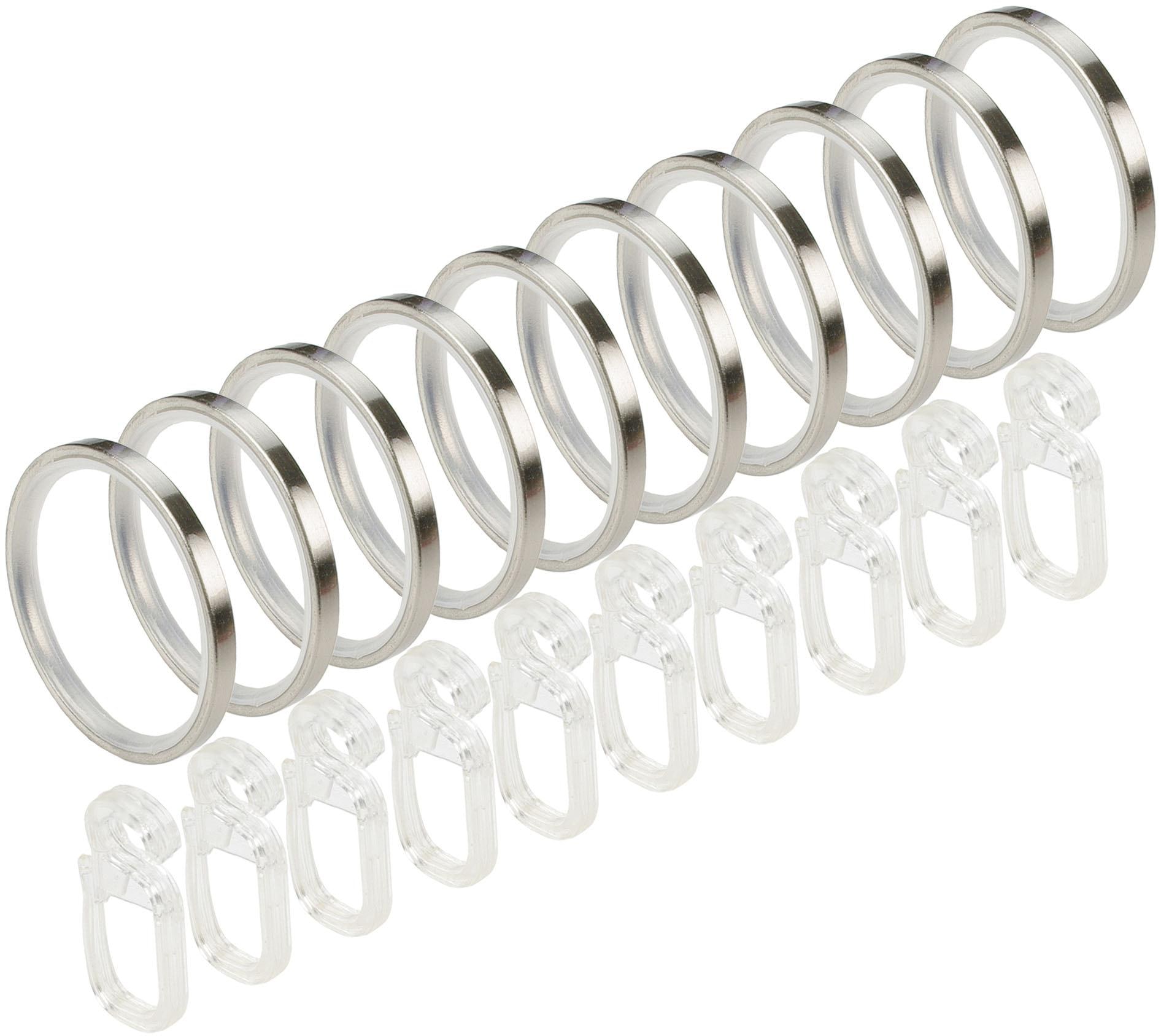 Liedeco Gardinenstange »CELKUGEL02SG2L«, 2 läufig-läufig, Fixmaß, 2-läufig im Fixmaß Ø 25/20 mm