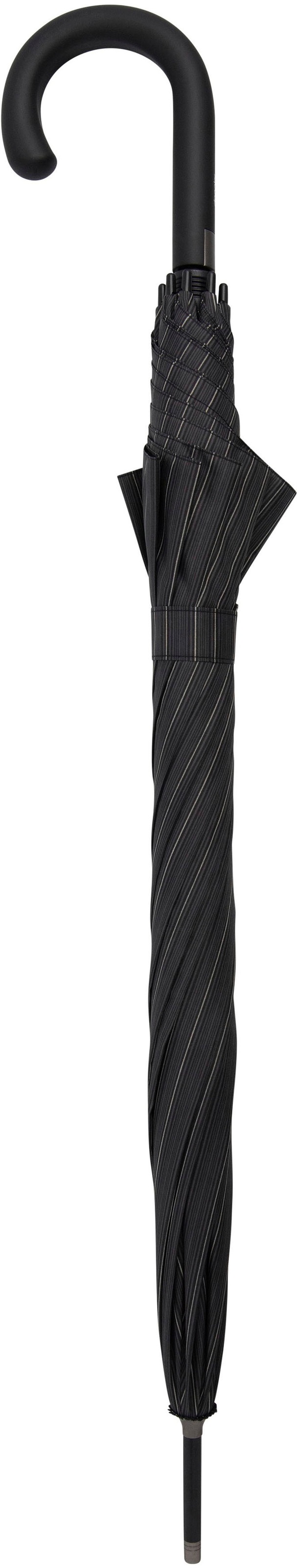 doppler® Langregenschirm »Fiber Flex Big AC classy stripe«, Partnerschirm