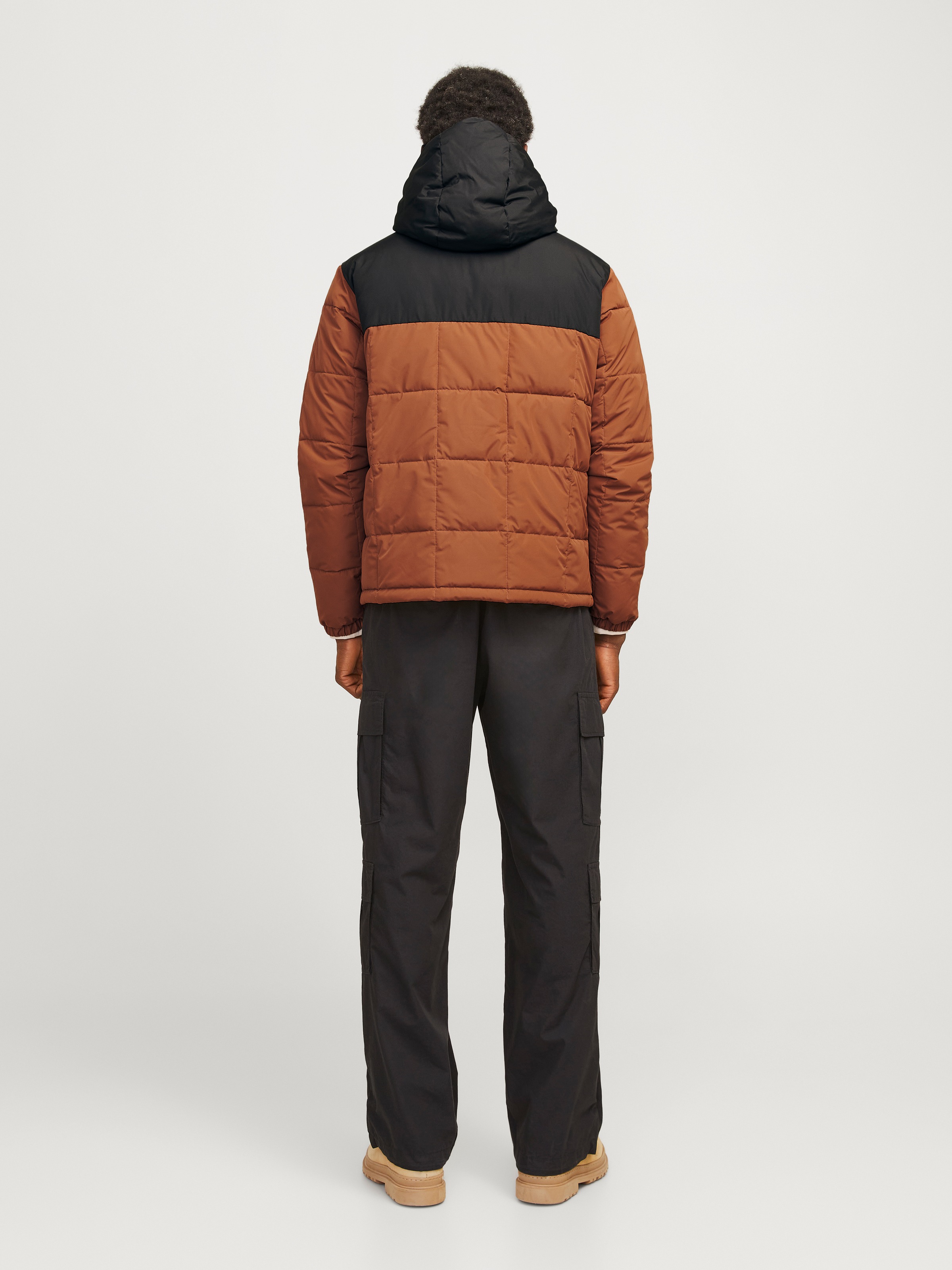 Jack & Jones Steppjacke »JJBEN SQUARE HOOD JACKET«, mit Kapuze