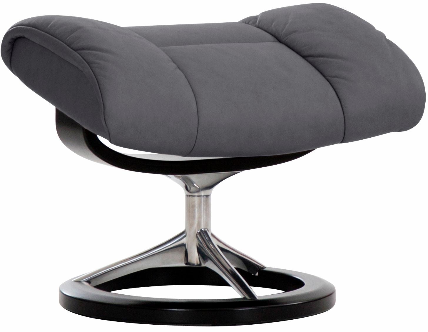 Stressless® Relaxsessel »Ruby«, (Set, Relaxsessel mit Hocker), mit Signature Base, Größe M, Gestell Eiche, Wenge, Braun & Schwarz