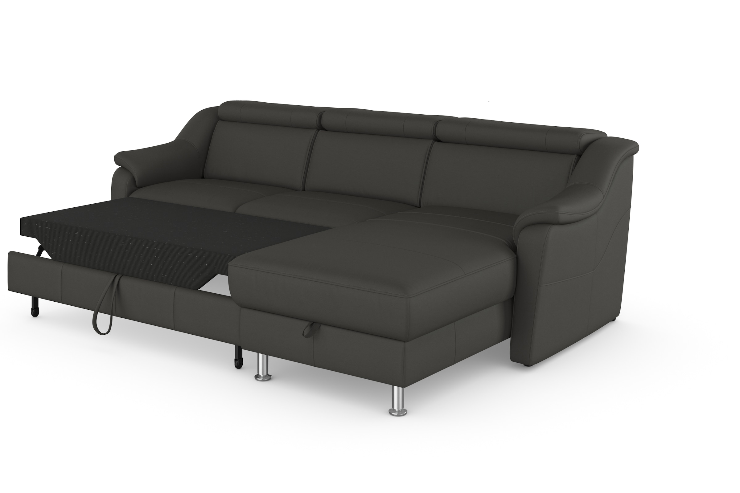 sit&more Ecksofa »Freetown L-Form«, inklusive Kopfteilverstellung und komfortablem Federkern