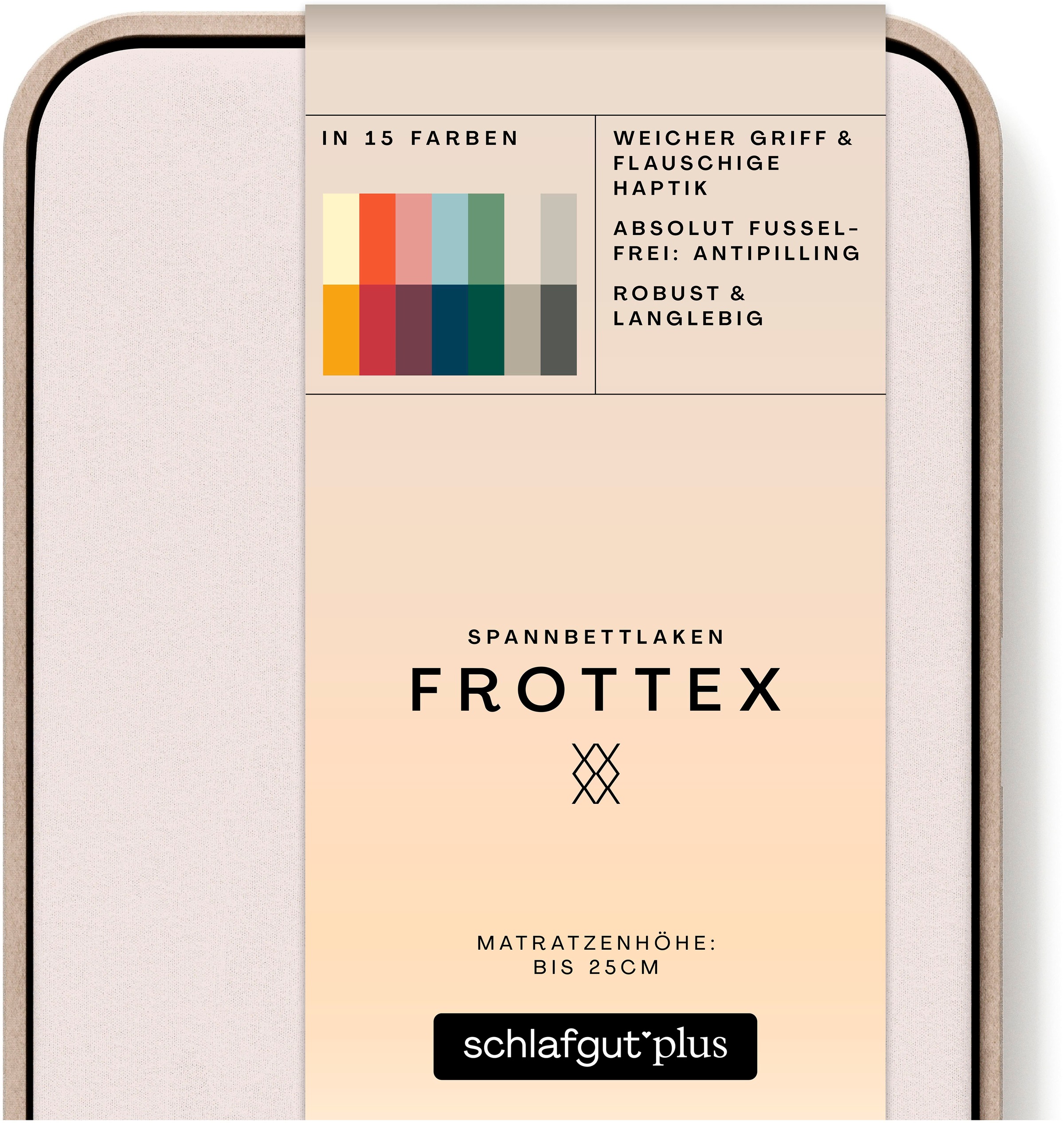 Schlafgut Bettlaken »Frottex Spannbettlaken«, MADE IN GREEN by OEKO-TEX® günstig online kaufen