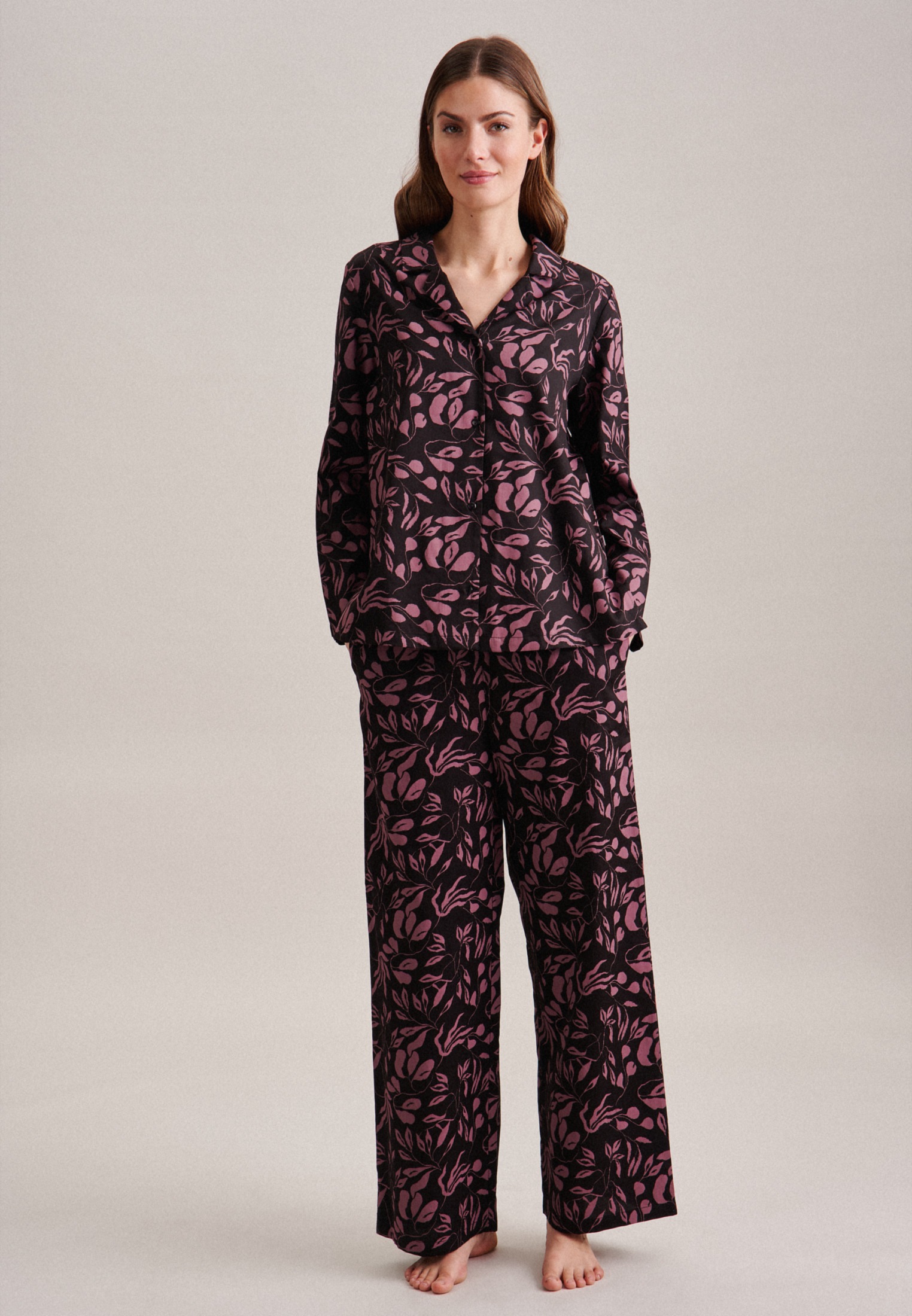 seidensticker Pyjama »Schwarze Rose«