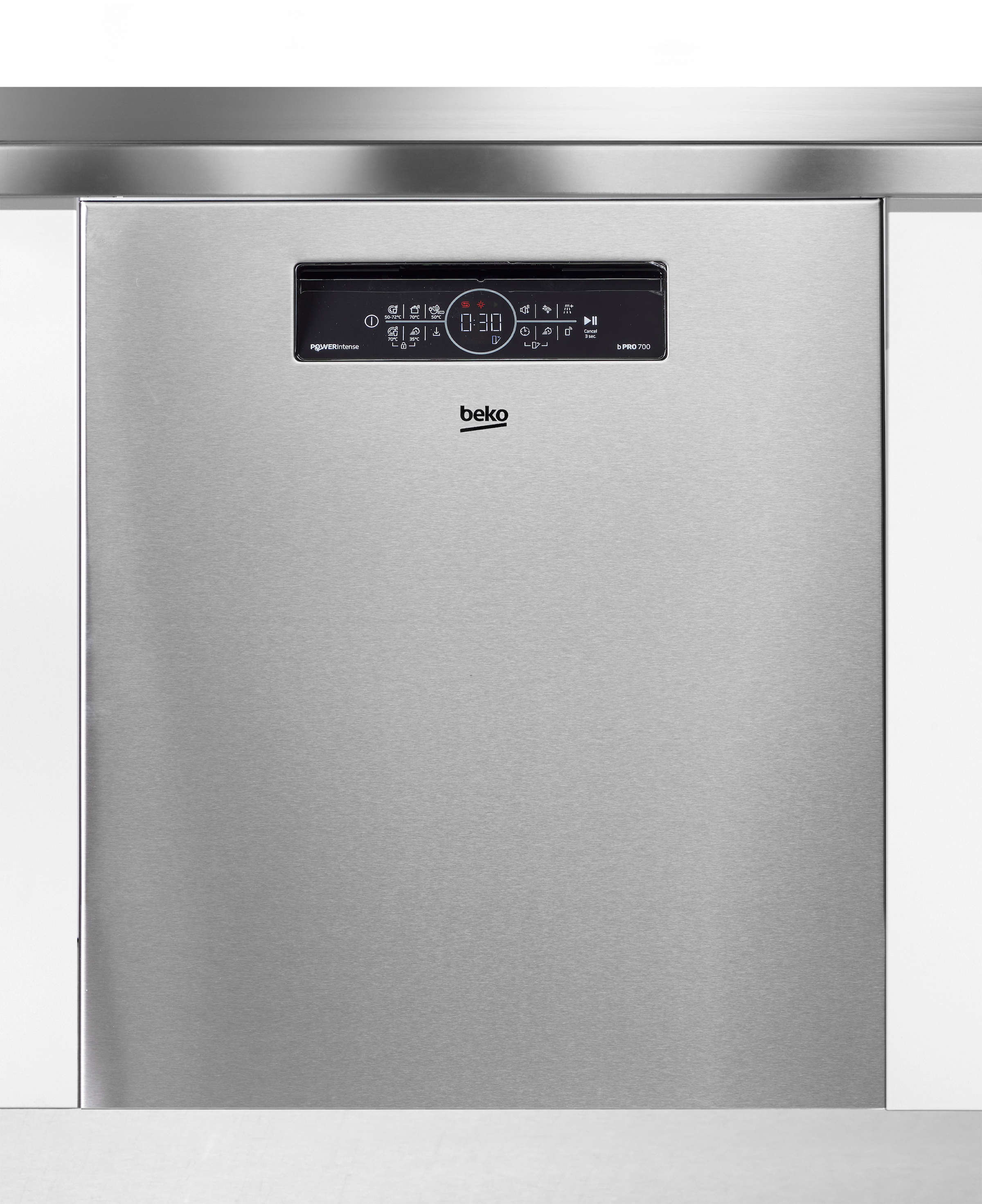 BEKO Unterbaugeschirrspüler »BDDN36462XP« 8,5 l 14 tlg. Maßgedecke Die PowerIntense-Technologie sorgt für herausragende Spülergebnisse