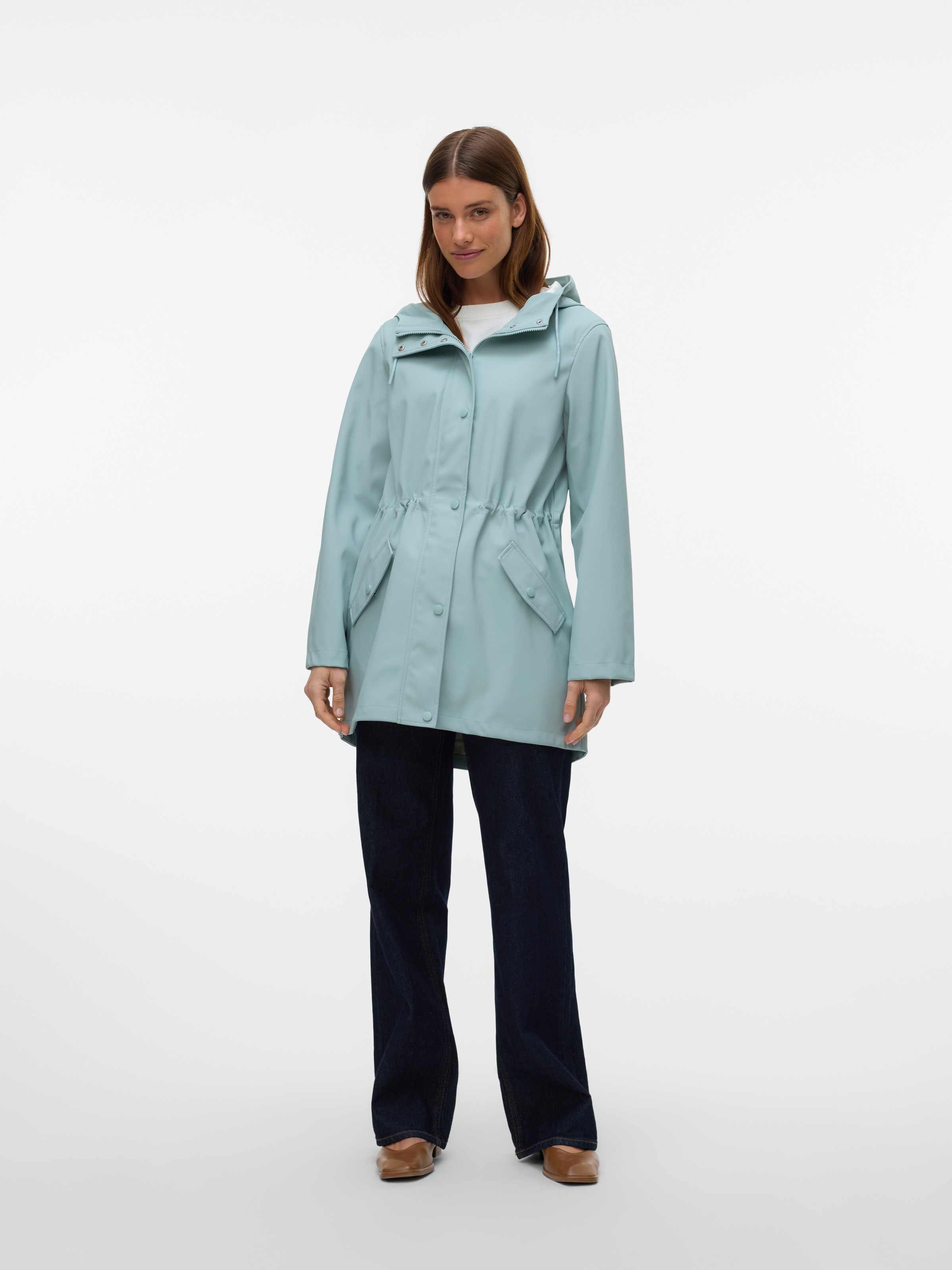 Vero Moda Regenjacke »VMMALOU COATED JACKET«, mit Kapuze
