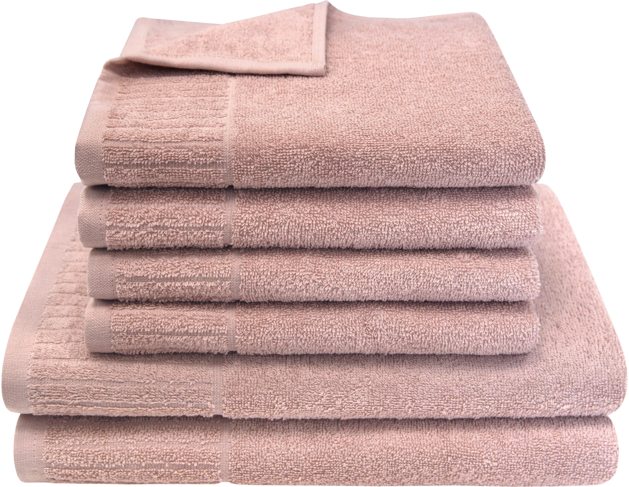 Dyckhoff Handtuch Set »Bridge«, Set, 6 tlg., Walkfrottier, 4 Handtücher (50 günstig online kaufen