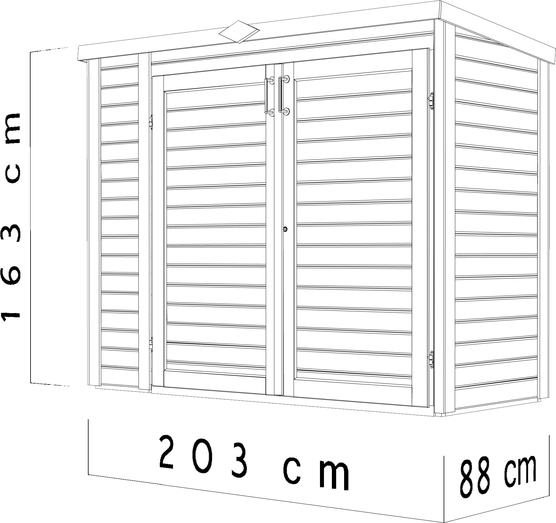 BERTILO Garten-Geräteschrank »Multi 3«