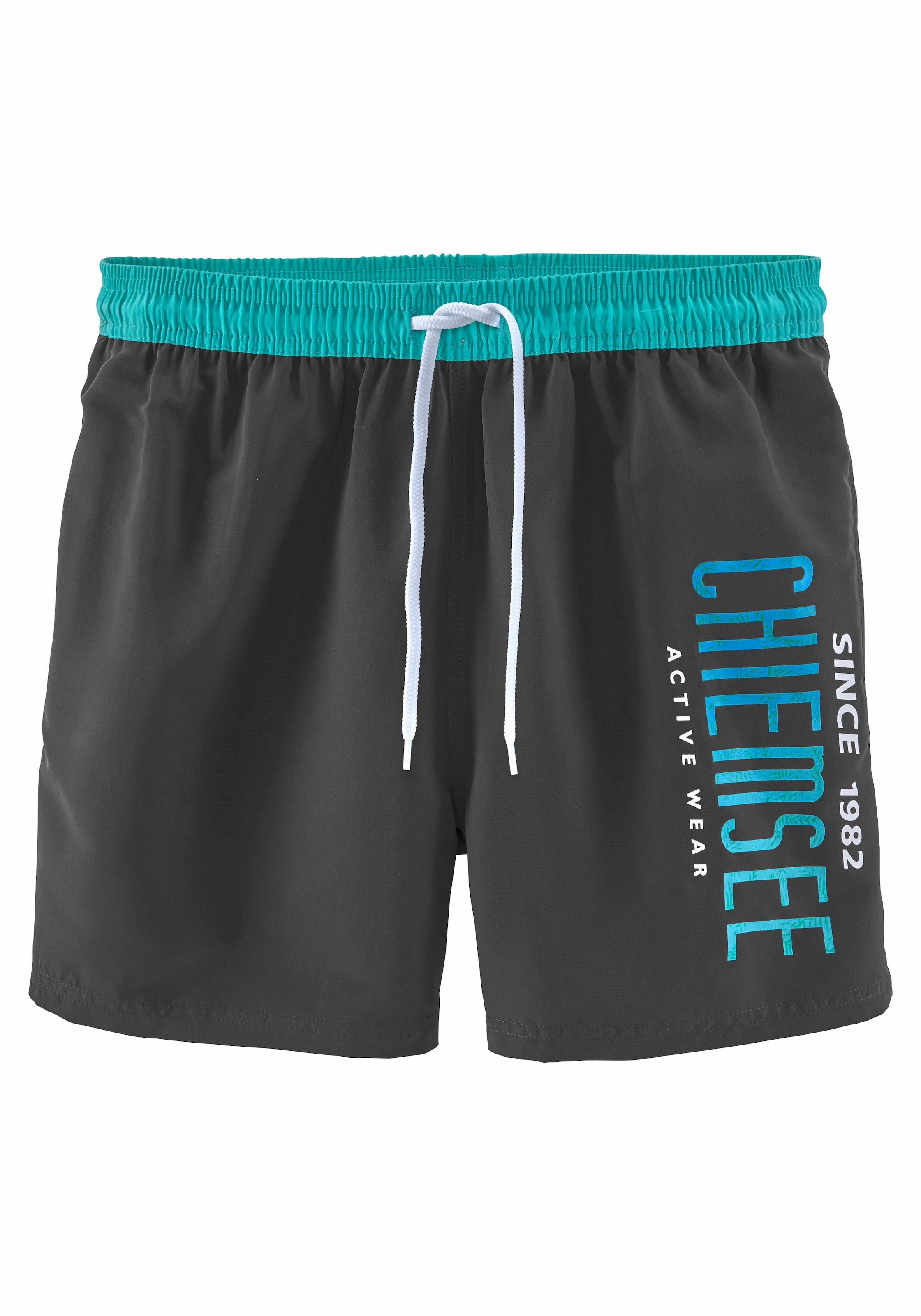 Bild von Chiemsee Badeshorts, mit kontrastfarbenem Bund