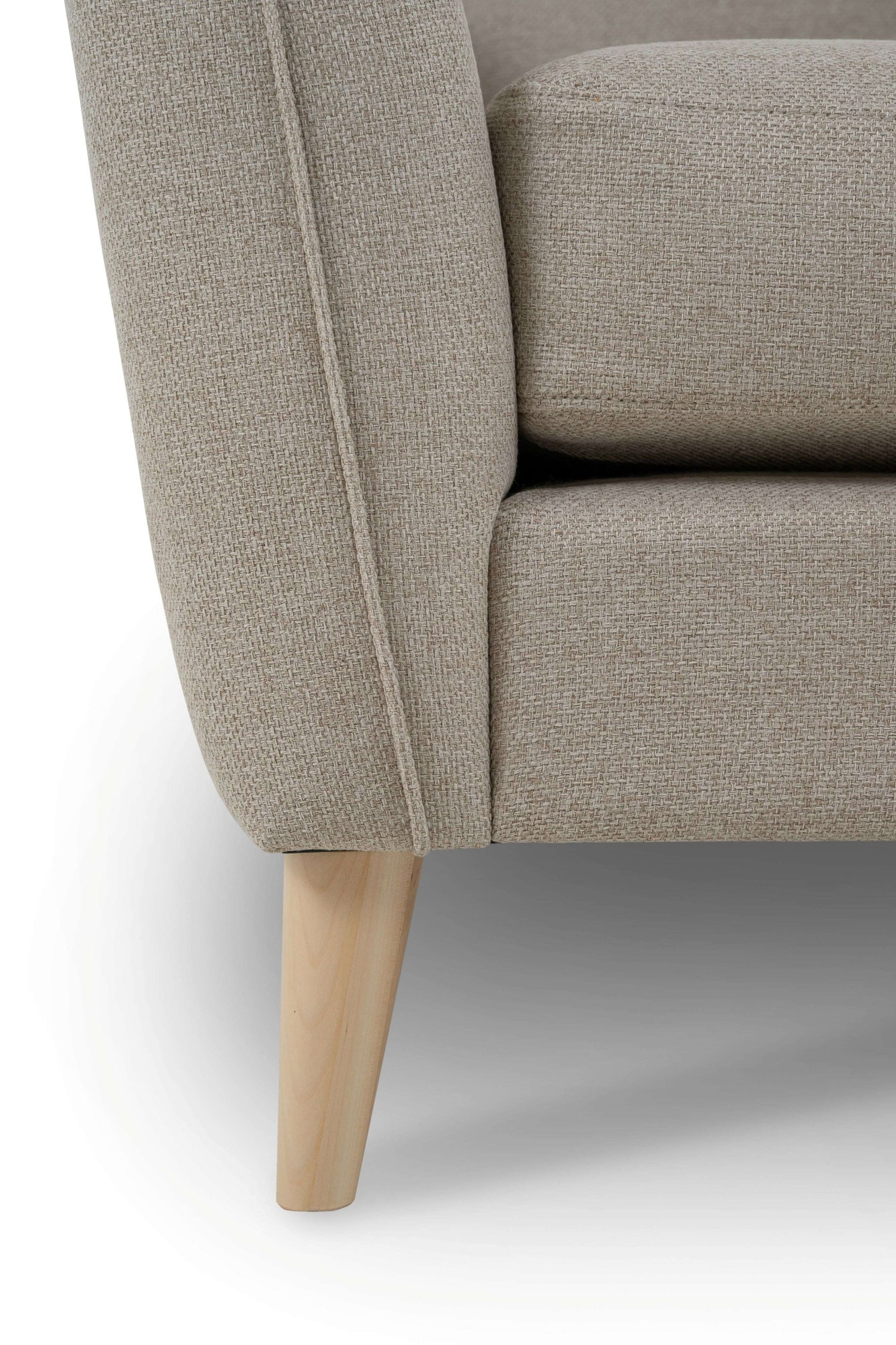 Home affaire Ecksofa »MARSEILLE 278/202 cm, L-Form, Ottom. rechts/links«, Massivholzbeine aus Eiche, in verschieden Bezügen und Farbvarianten