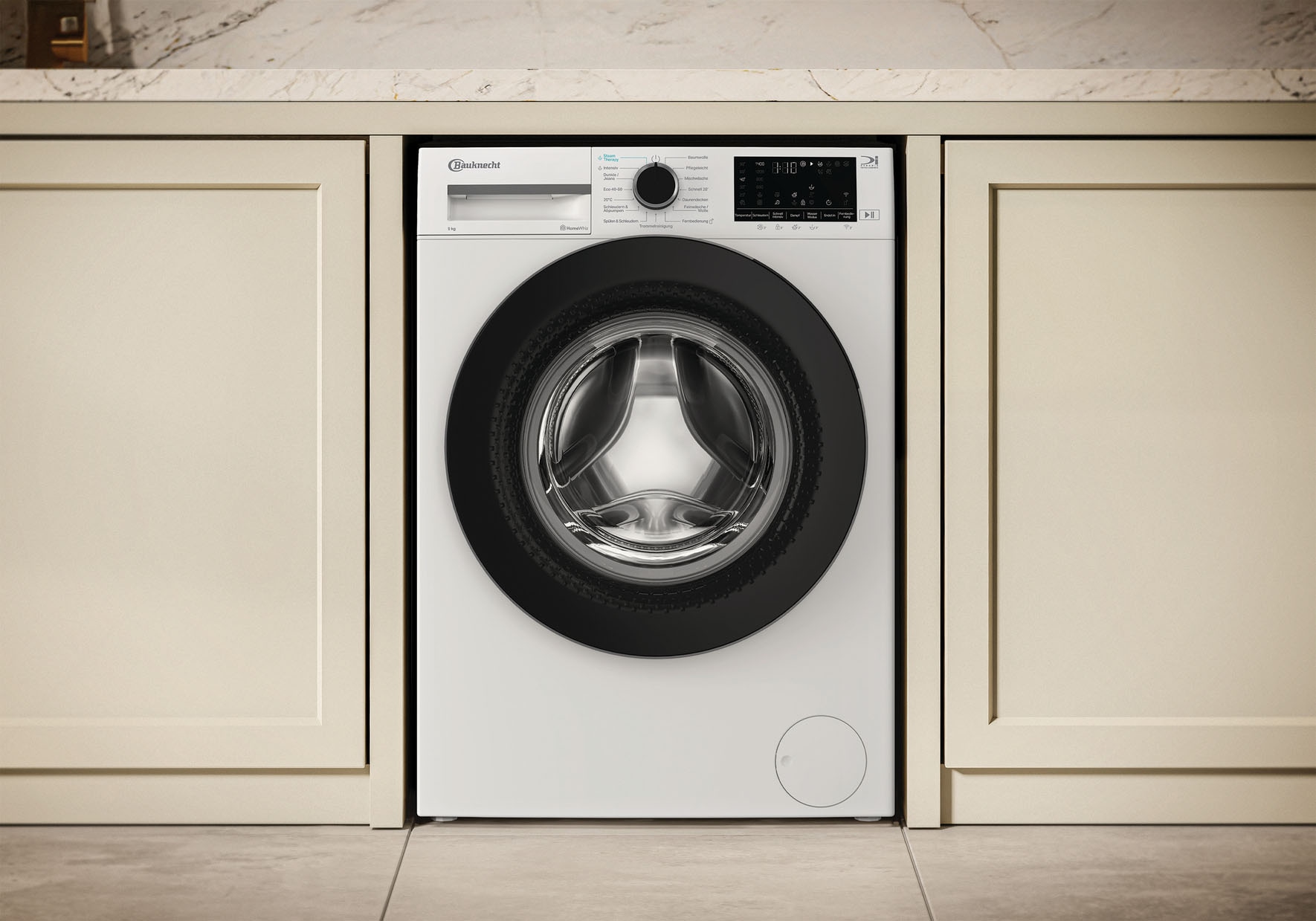 BAUKNECHT Waschmaschine »B W 9A30 BS« 9 kg 1400 U/min Adaptive Wash – Intelligente Anpassung
für perfekte Waschergebnisse