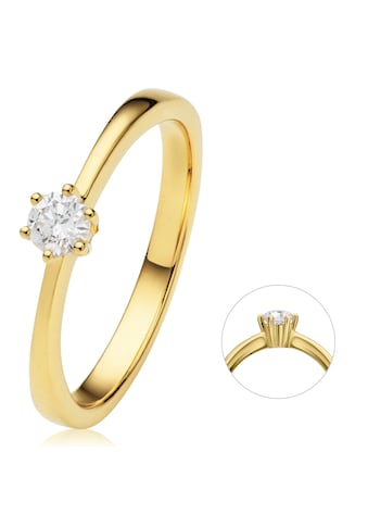 ONE ELEMENT Diamantring »0,15 ct Diamant Brillant Ring aus 750 Gelbgold« kaufen