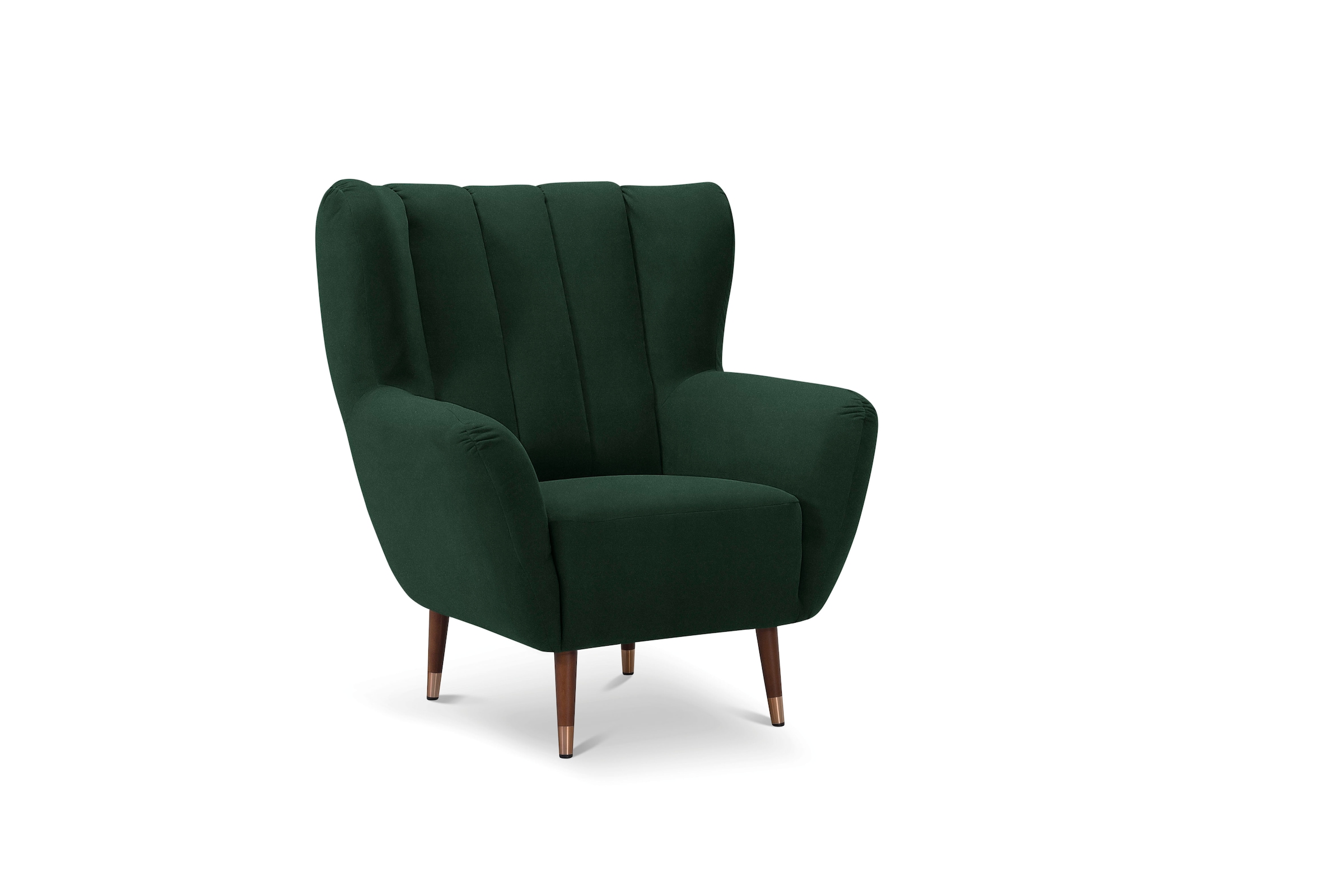 exxpo - sofa fashion Sessel »Polly, Ohrensessel, Loungesessel«, bequem mit hoher Rückenlehne, hohe Füße, hochwertige Bezüge