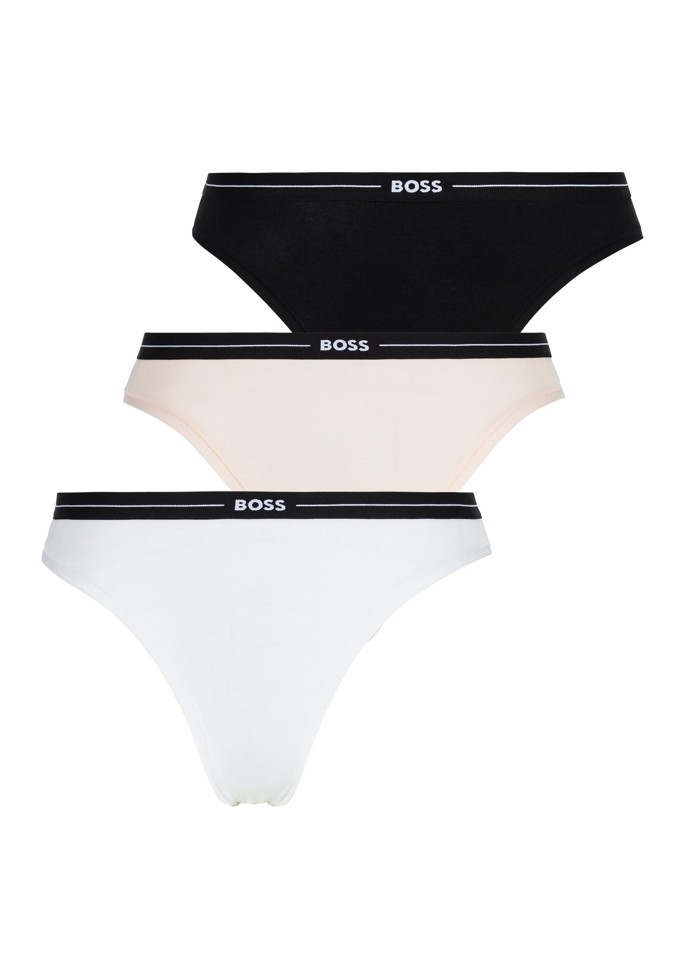 BOSS Slip »3P BRIEF«, (Packung, 3 St., 3er), mit elastischen Logobund