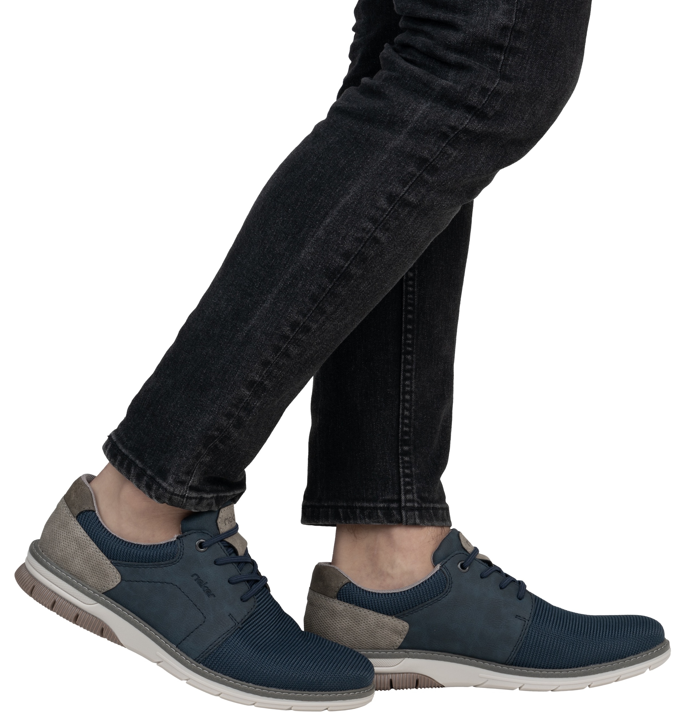 Rieker Slip-On Sneaker, Schlupfschuh, Halbschuh, Sneaker mit Gummizug für leichten Einstieg