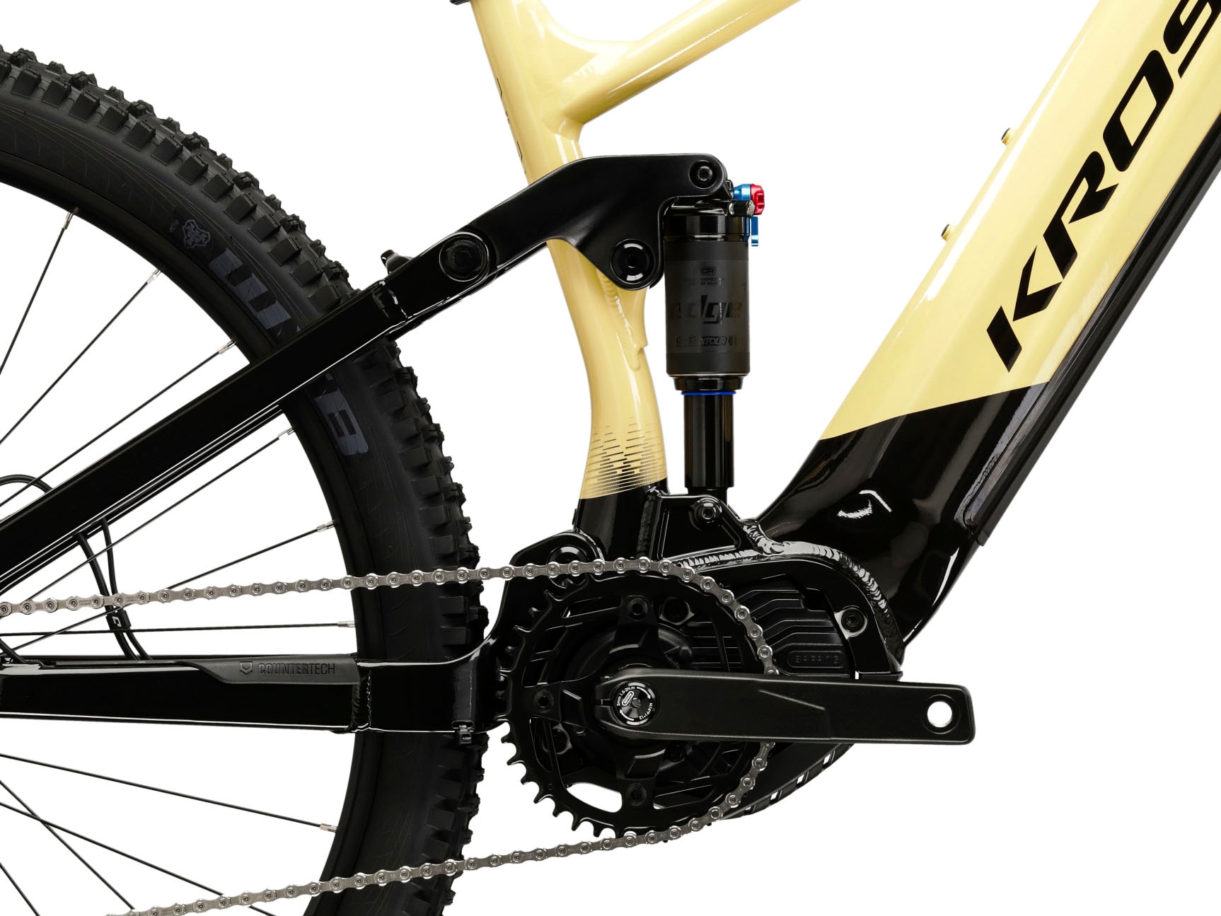 Kross E-Bike »KROSS E-MTB Grist Boost 1.0 29" beige«, 10 Gang, Shimano, CUES U6000, Mittelmotor 250 W, Pedelec, Elektrofahrrad für Damen und Herren