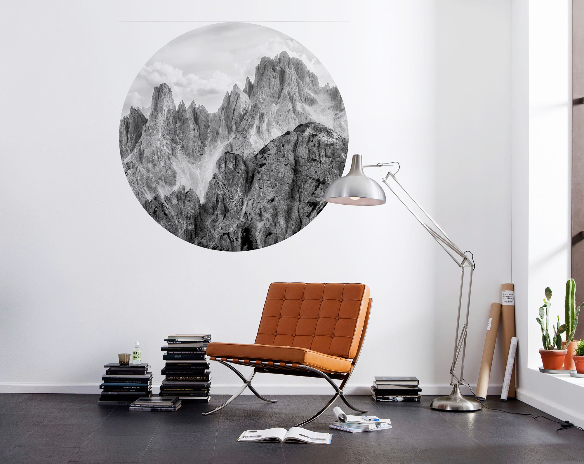 Komar Fototapete »Vlies selbstklebend - Torres - Größe 125 x 125 cm«, bedruckt, Wohnzimmer, Schlafzimmer