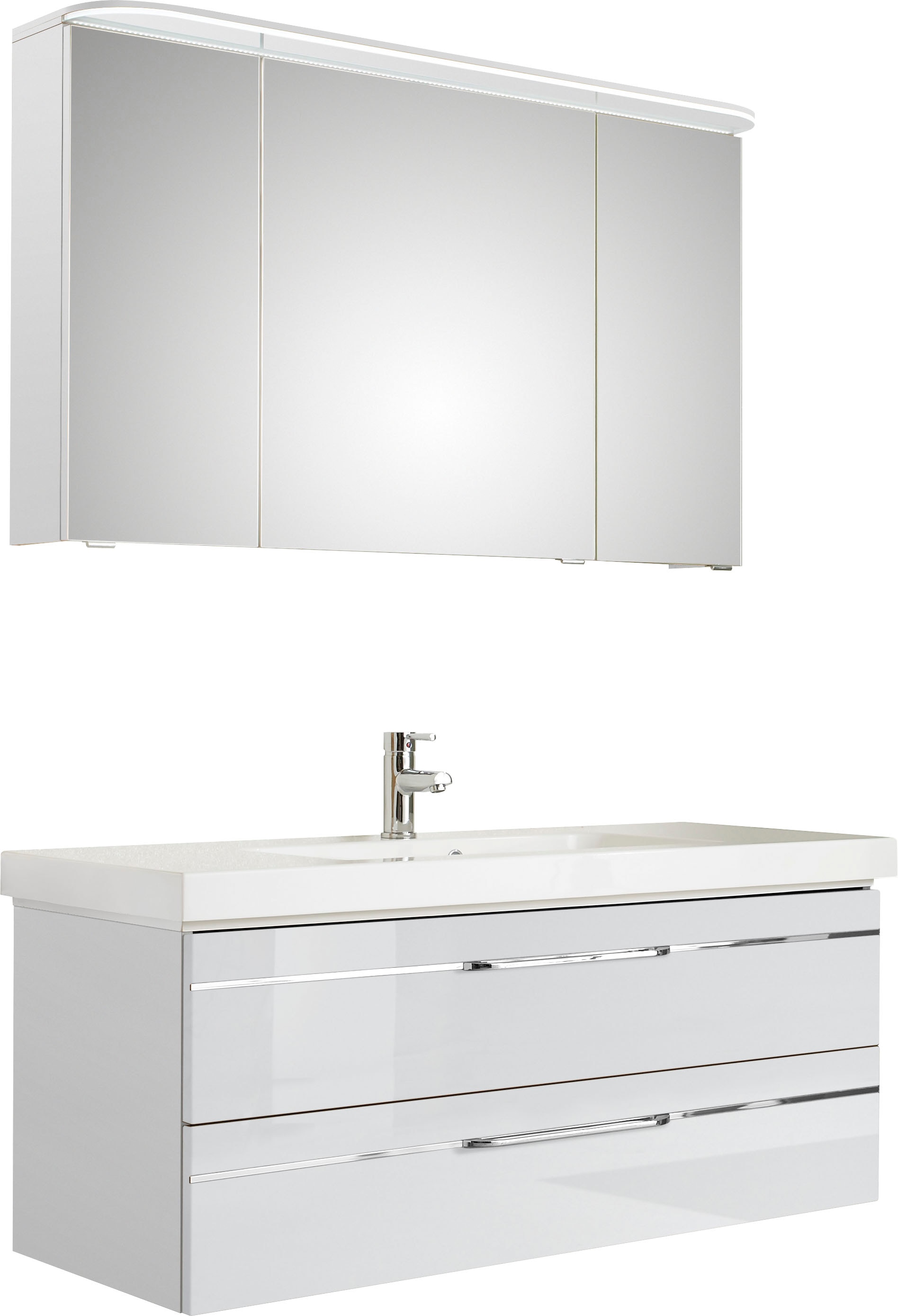 Saphir Badmöbel-Set »Balto Sprint 2-teilig, Mineralmarmor-Waschtisch mit LE günstig online kaufen