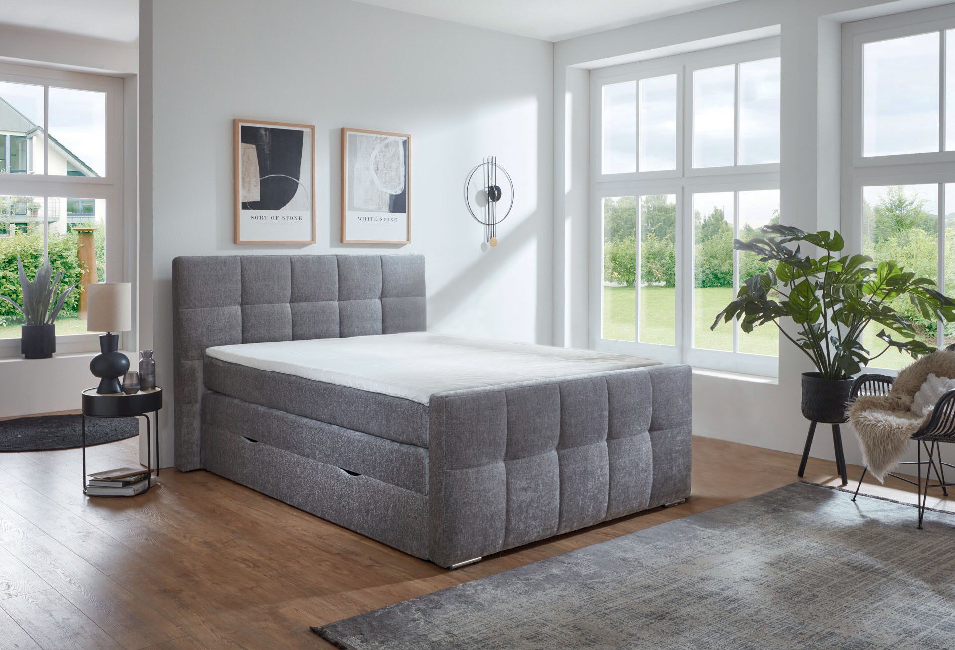 Places of Style Boxspringbett »Rosà«, H3/H3, H3/H4, H4/H4 möglich günstig online kaufen