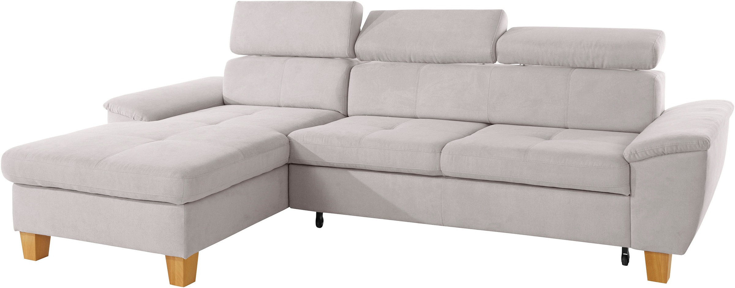 exxpo - sofa fashion Ecksofa »Enya, aufwendige Detailverarbeitung, hoher Sitzkomfort, bequem, L-Form«, inkl. Kopfteilverstellung, wahlweise mit Bettfunktion und Bettkasten