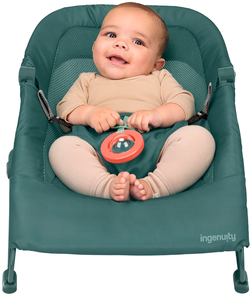 ingenuity Babywippe »Stow & Go™ Compact Folding Bouncer« bis 9 kg mit Vibration