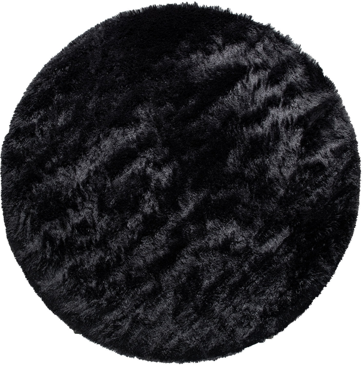 Paco Home Hochflor-Teppich »Silky 591«, rund, 37 mm Höhe, Uni Farben, beson günstig online kaufen
