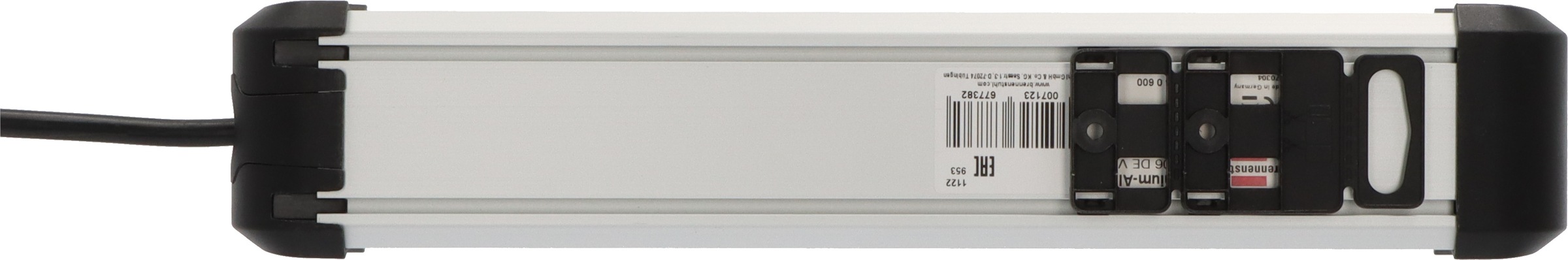 Brennenstuhl Steckdosenleiste »Premium-Alu-Line«, 6-fach, (Kabellänge 3 m), mit Schalter