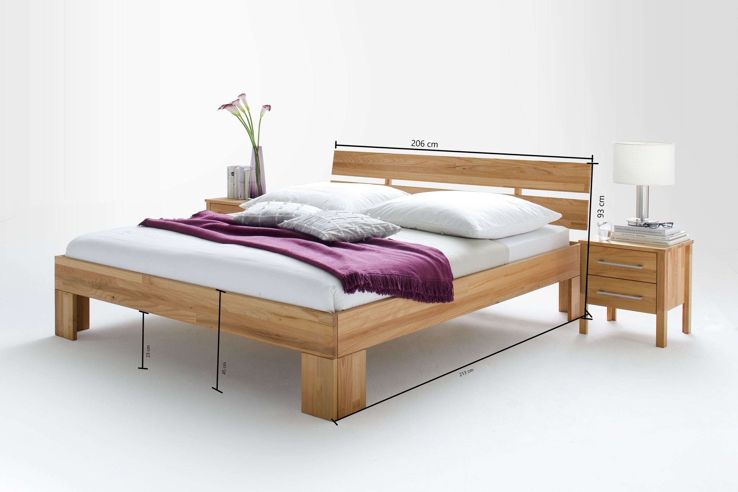 Home affaire Massivholzbett »Modesty II, Made in Europe« hohe Belastbarkeit günstig online kaufen