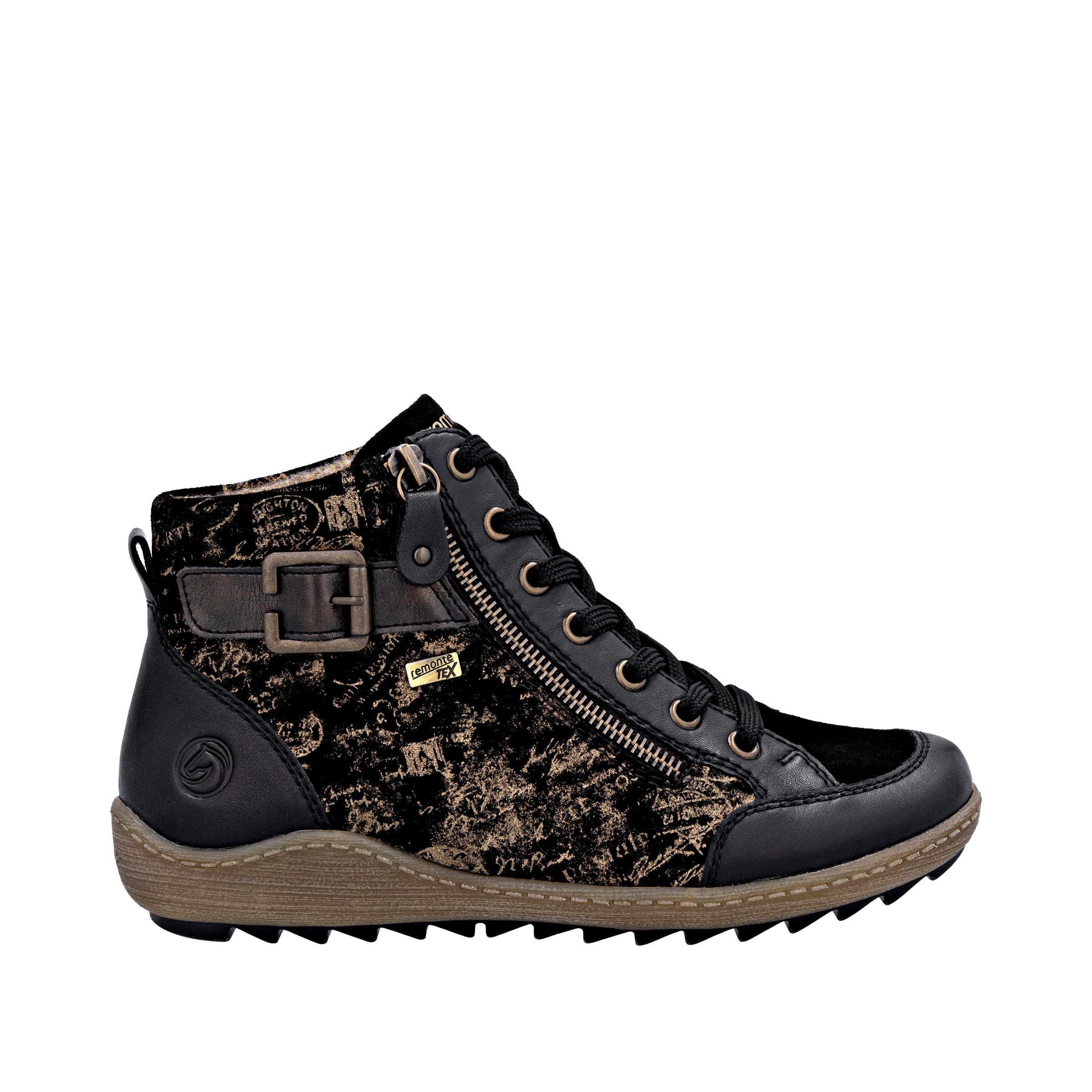 Remonte Schnürboots, Winterboots, Stiefelette, Casual Boots, wasserabweisende TEX-Membran