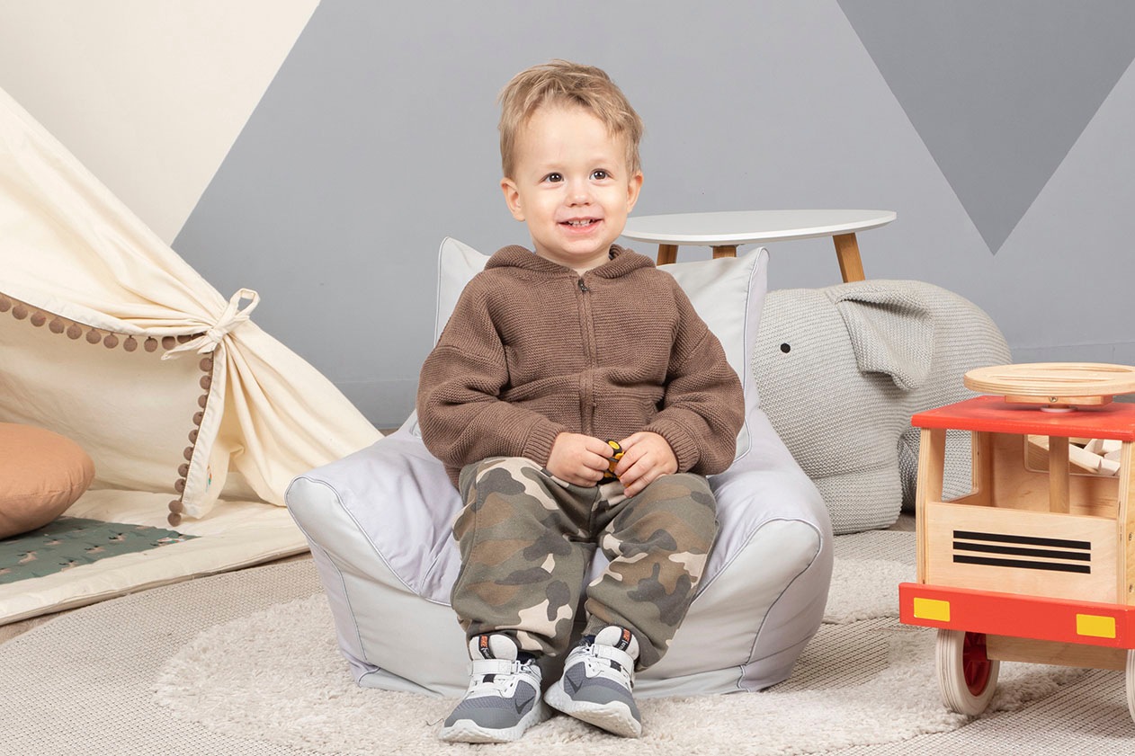 Knorrtoys® Sitzsack »Dino, grey«, für Kinder