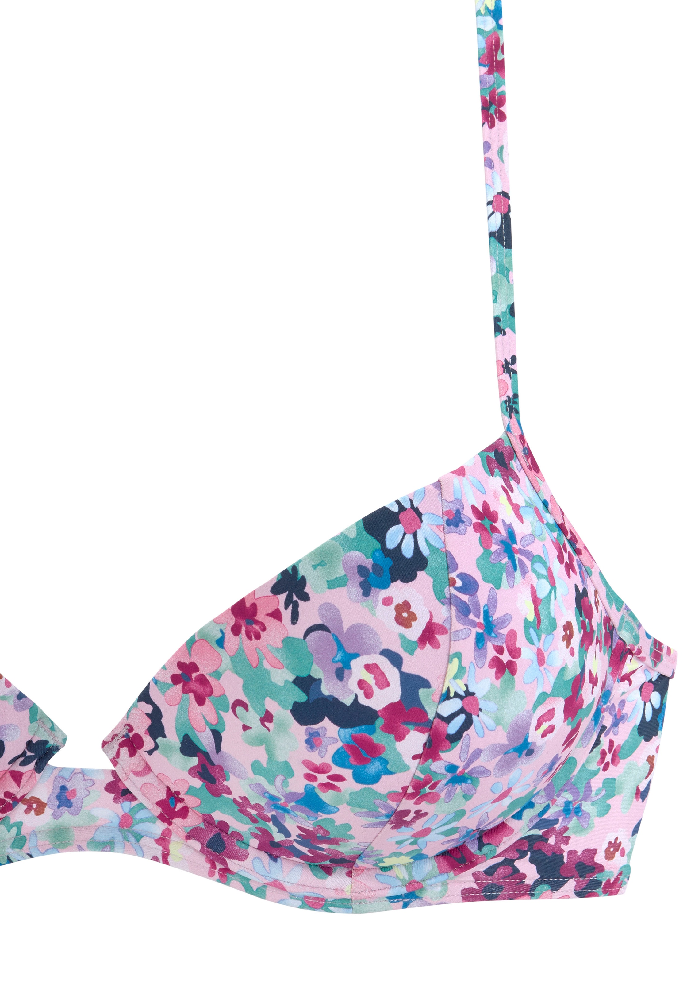 s.Oliver Push-Up-Bikini-Top »Scatter«, wattierte Cups, mit separaten Push-Up-Kissen, verstellbare Träger