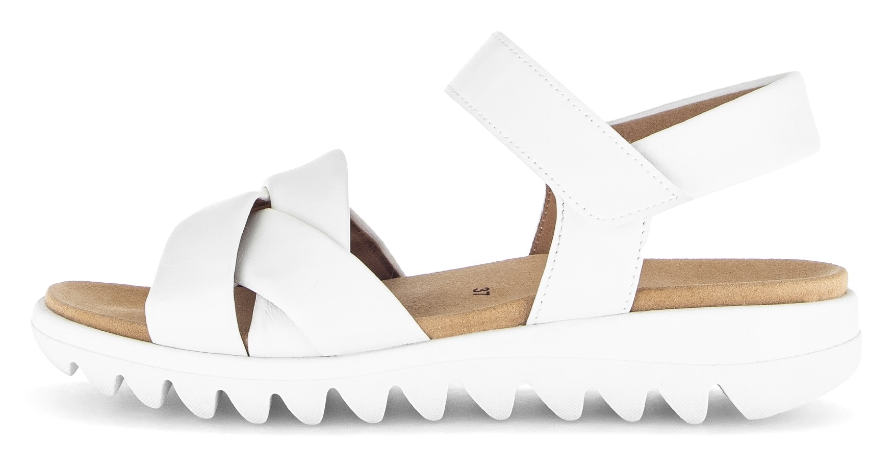 Gabor Riemchensandale, Sommerschuh, Keilsandalette, Bequemschuh mit Klettverschluss