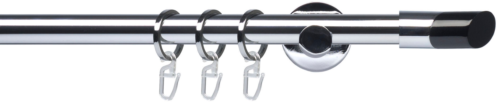 Liedeco Gardinenstange »Fertigstilgarnitur 20 mm Piano Gibraltar« Ø 2 mm 1 günstig online kaufen
