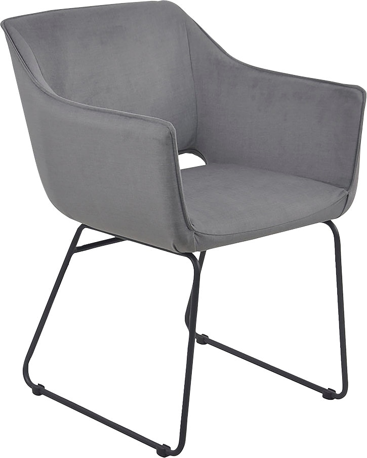 TOM TAILOR HOME Schalenstuhl »T-VELVET ARMCHAIR« (Set) 2 Stk. Samtstoff STC günstig online kaufen