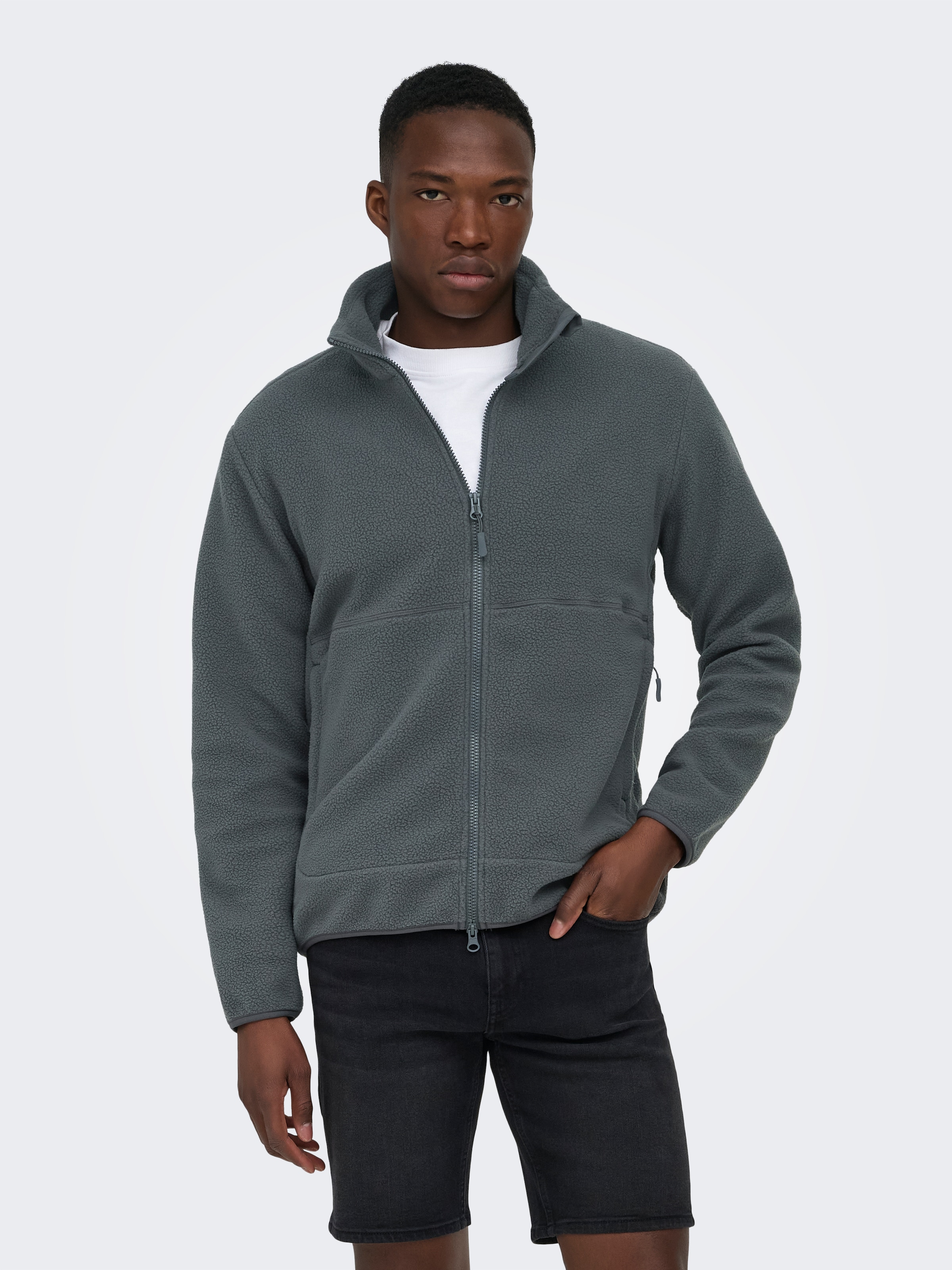 ONLY & SONS Fleecejacke »ONSJASON PRTC FLEECE JACKET OTW NOOS« Polyester, regular fit