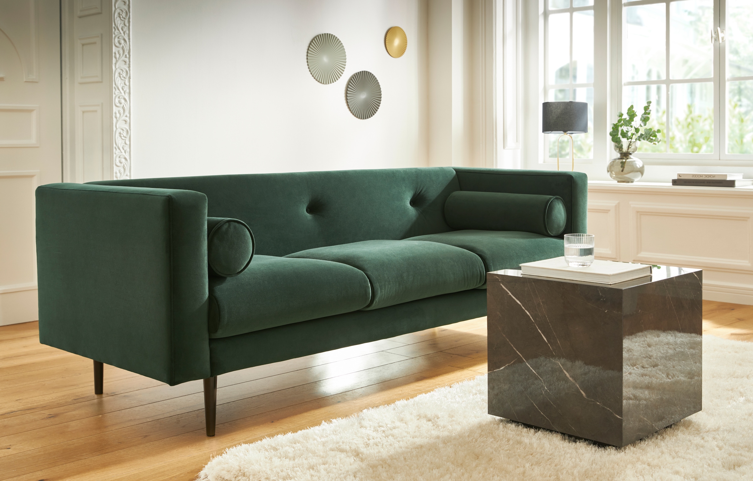 Guido Maria Kretschmer Home&Living Hochflor-Teppich »Micro exclusiv«, rechteckig, weich, flauschig, Uni-Farben, Wohnzimmer, Schlafzimmer, Kinderzimmer