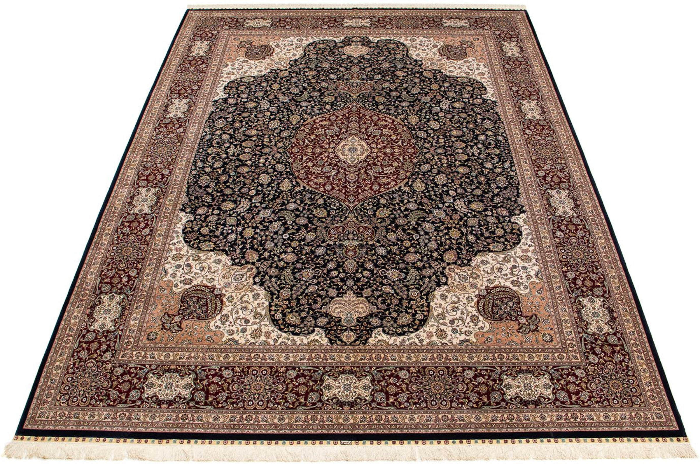 morgenland Orientteppich »Hereke - 370 x 276 cm - dunkelrot«, rechteckig, 3 günstig online kaufen