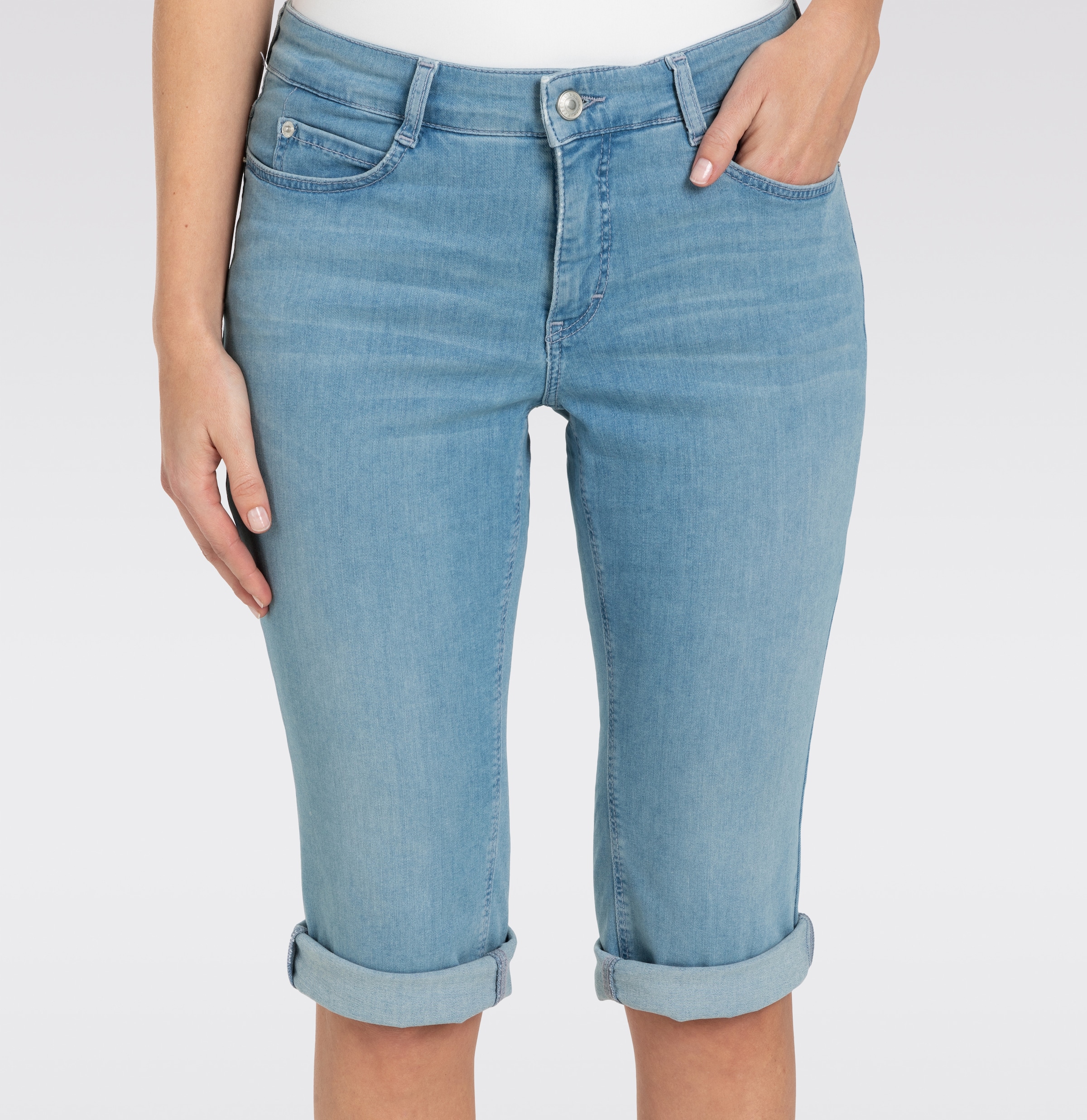 MAC Caprijeans »Dream-Sum« Bequemer Sitz mit krempelbarem Saum