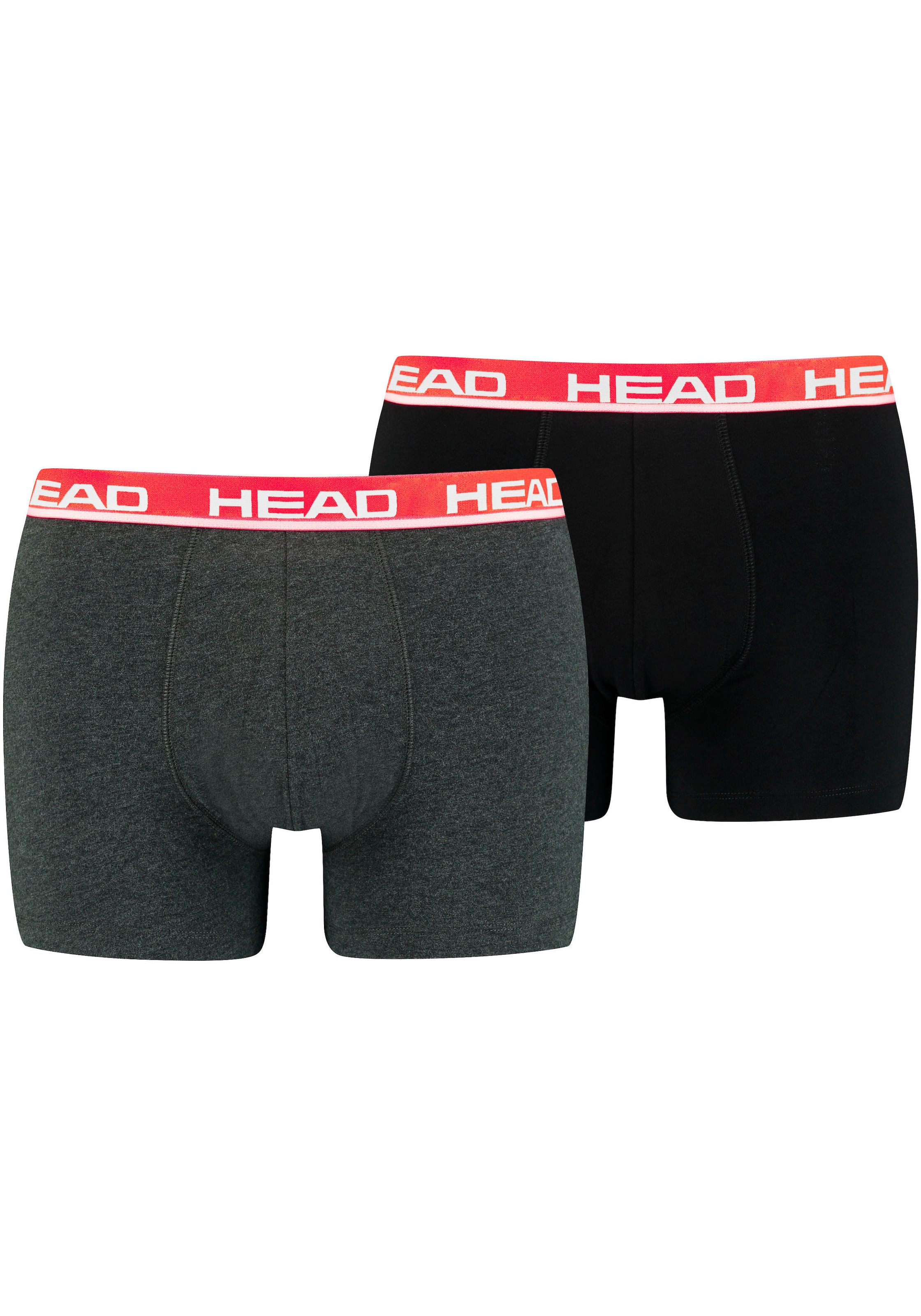 Boxershorts »HEAD BASIC BOXER 2P«, (2er Pack), mit elastischem Logobund