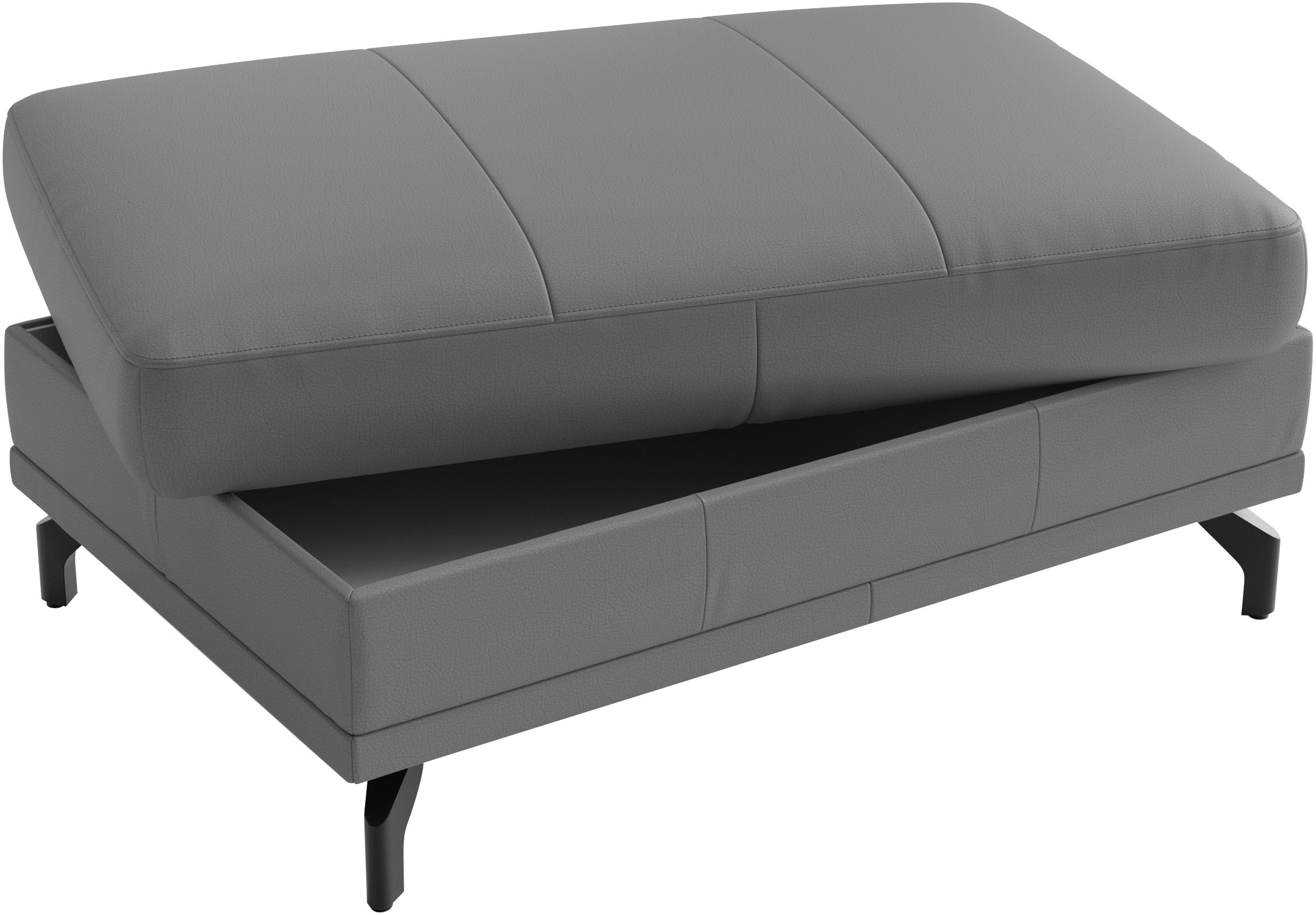 sit&more Polsterhocker »Chelsea, B: 103 cm, Leder« mit praktischen Stauraum