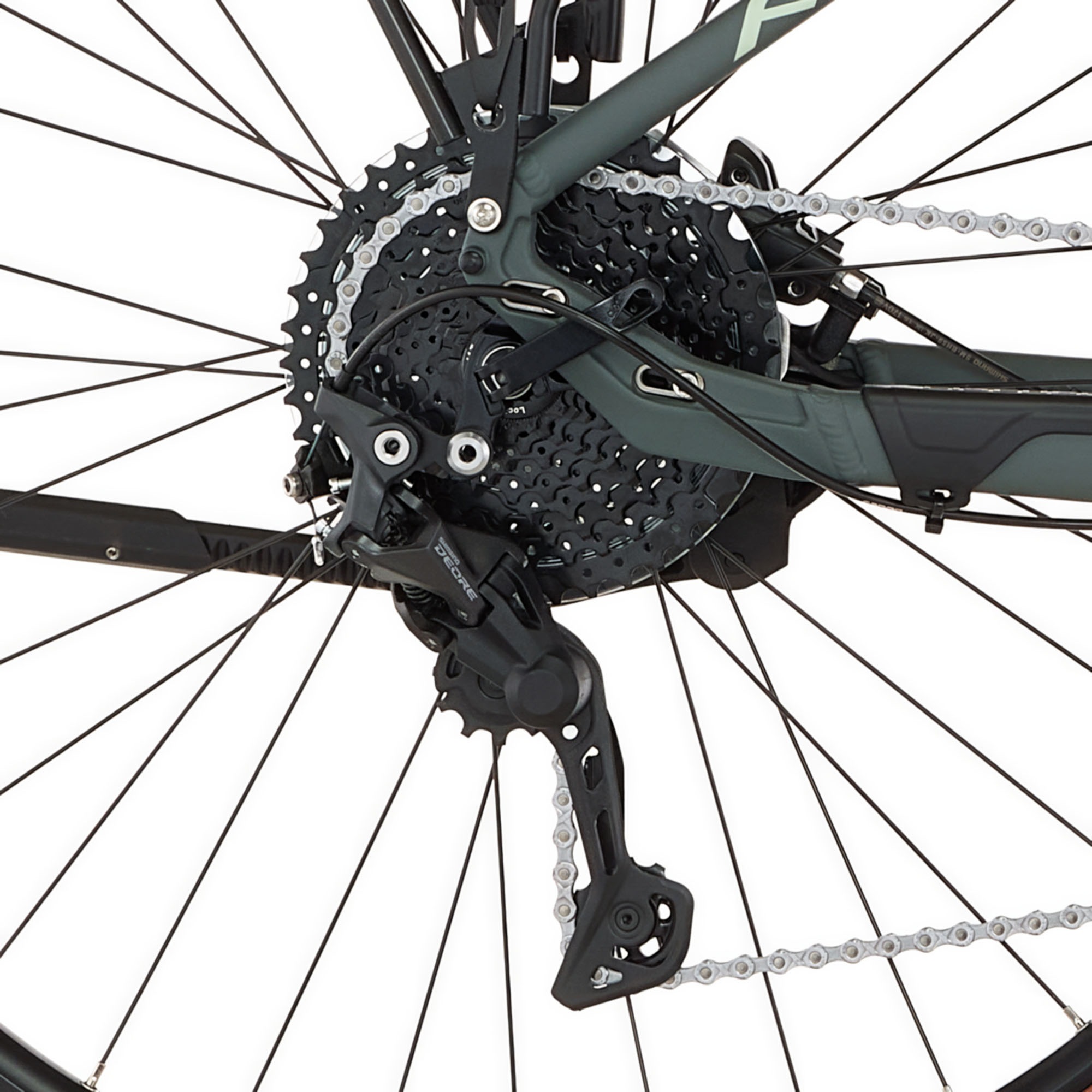 FISCHER Fahrrad E-Bike »TERRA T100 43 711«, 10 Gang, Shimano, Schaltwerk Deore