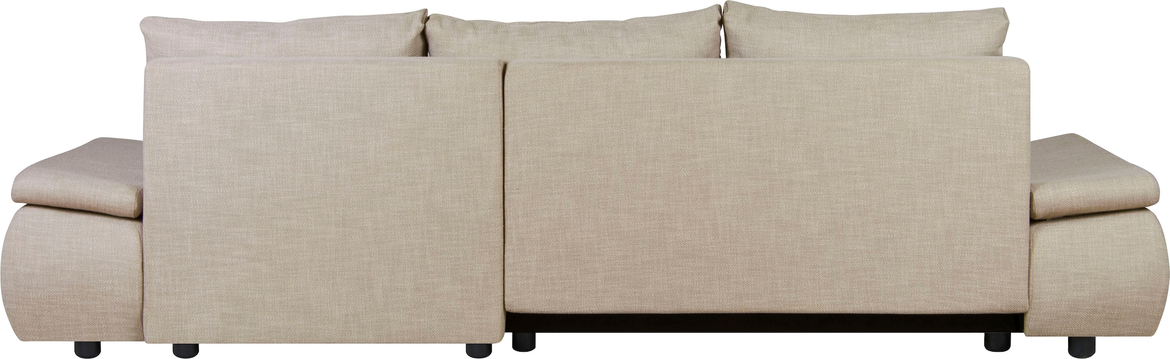 Home affaire Ecksofa »Acra L-Form«, mit Bettfunktion und Bettkasten, in Mattenoptik