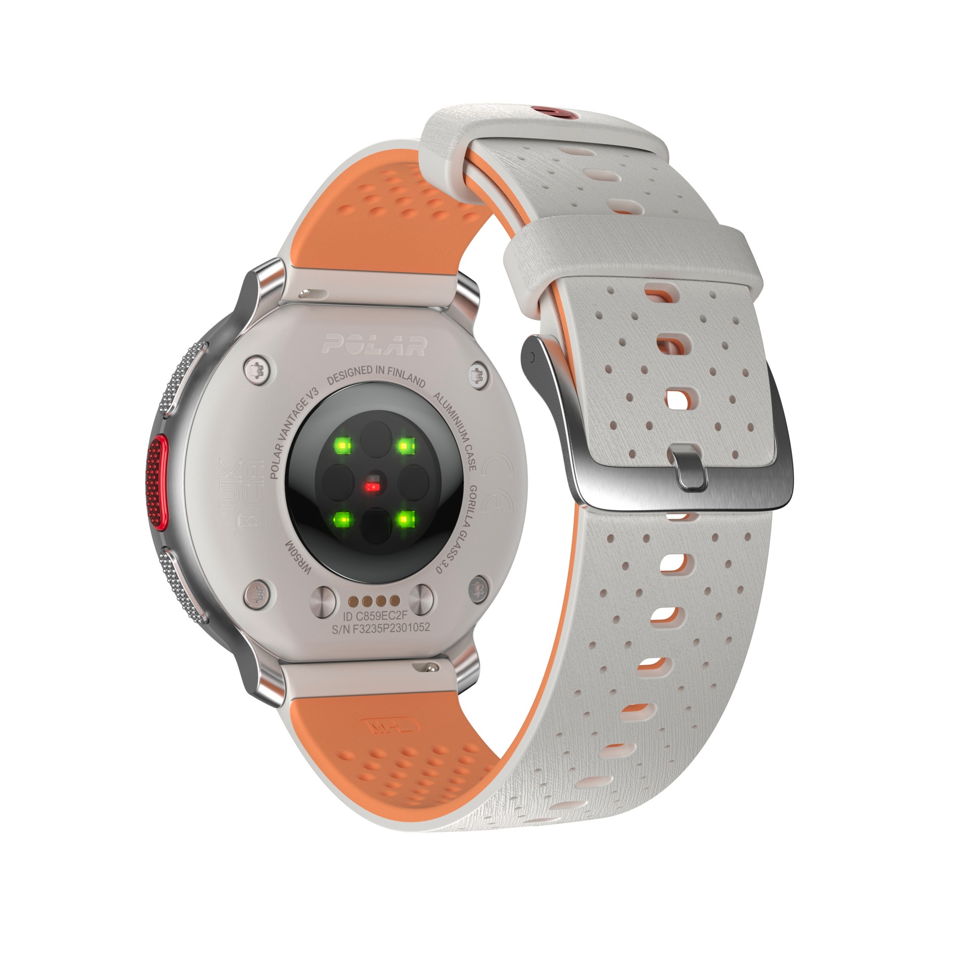 Polar Smartwatch »VANTAGE V3«, (3,5 cm / 1,39 Zoll), 32 GB, Premium-Multisportuhr Silikon-Armband S-L)