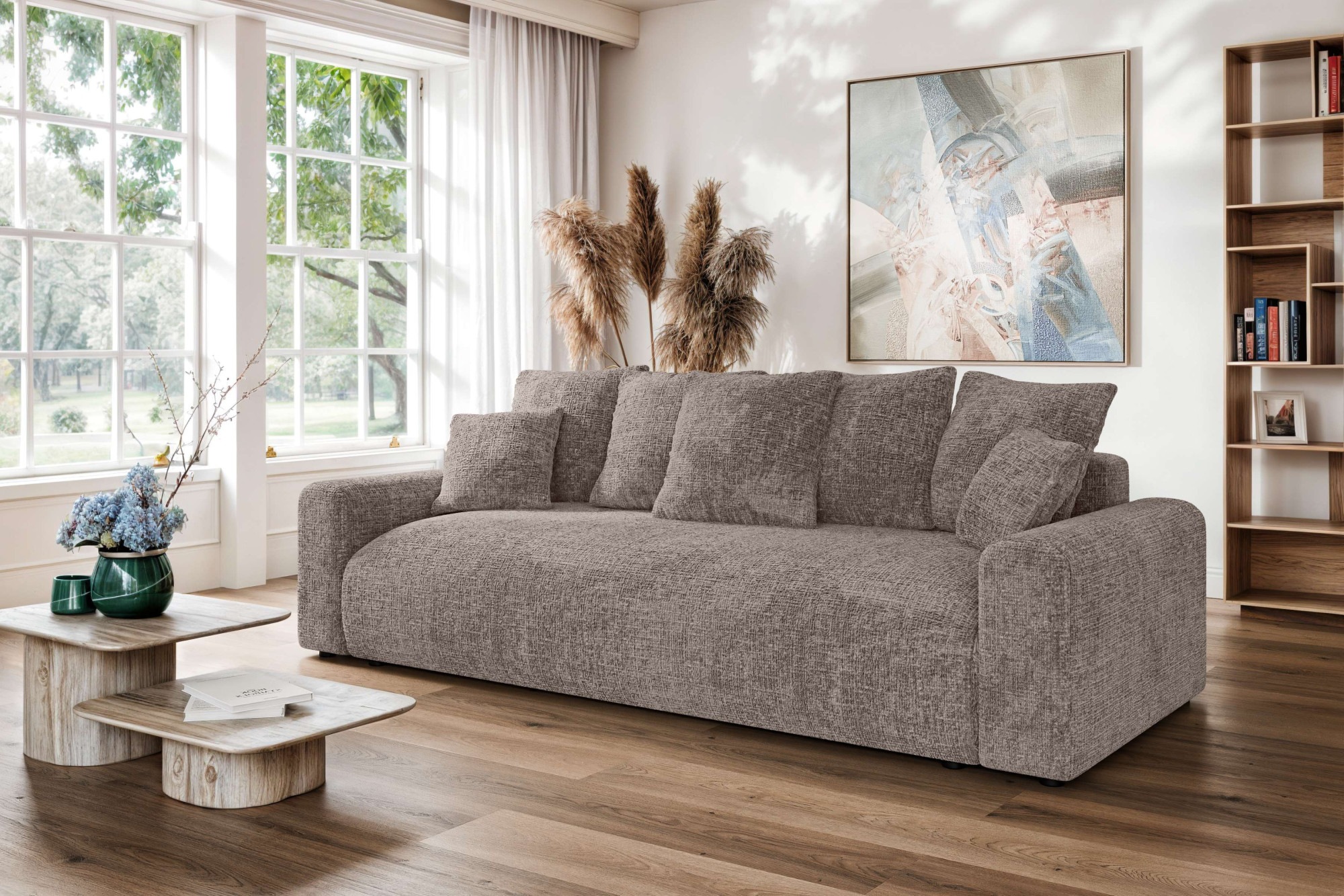 Home affaire Big-Sofa »LAKESIDE klein 3-Sitzer Schlafsofa mit Bettkasten, B günstig online kaufen